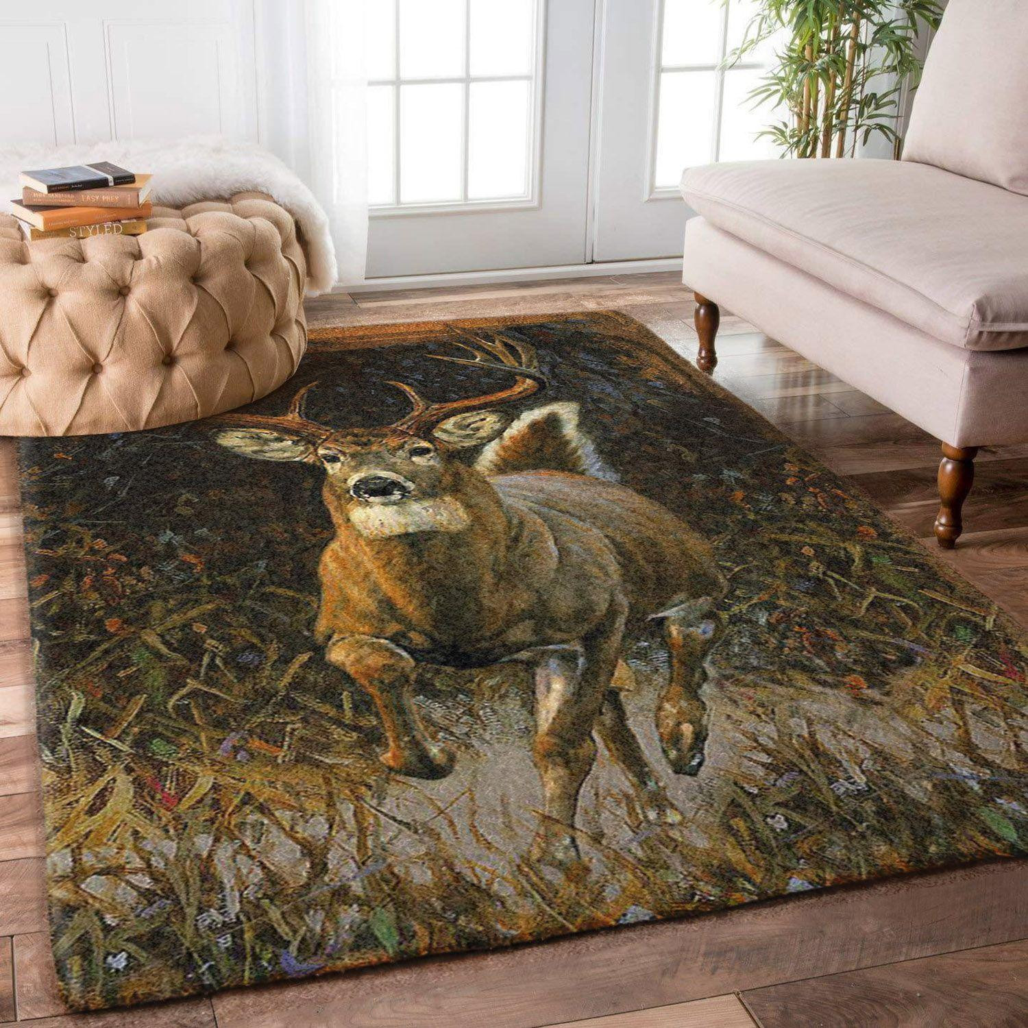 Deer Rug Chrismas Gift - Indoor Outdoor Rugs