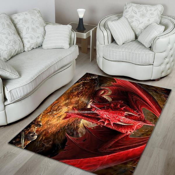 Dragon Area Rug Chrismas Gift - Indoor Outdoor Rugs