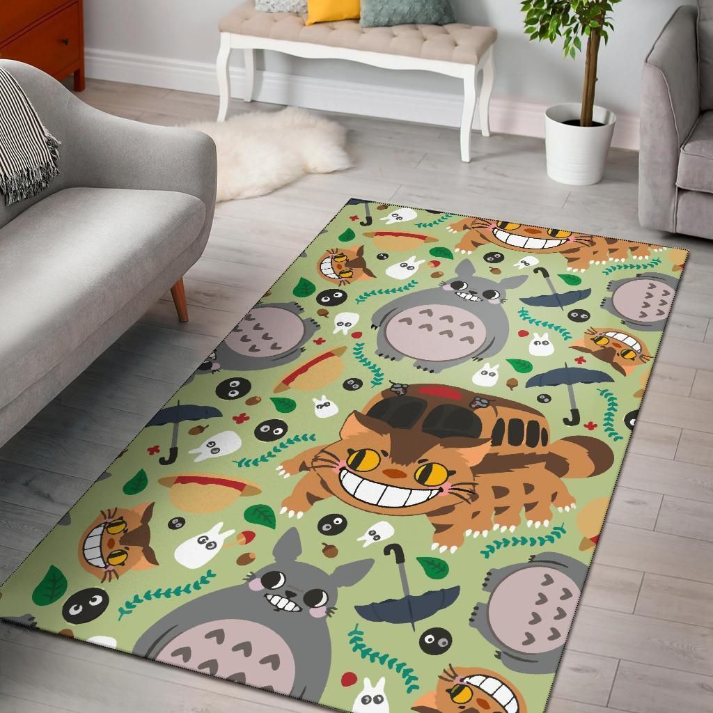 Totoro Area Rug Chrismas Gift - Indoor Outdoor Rugs