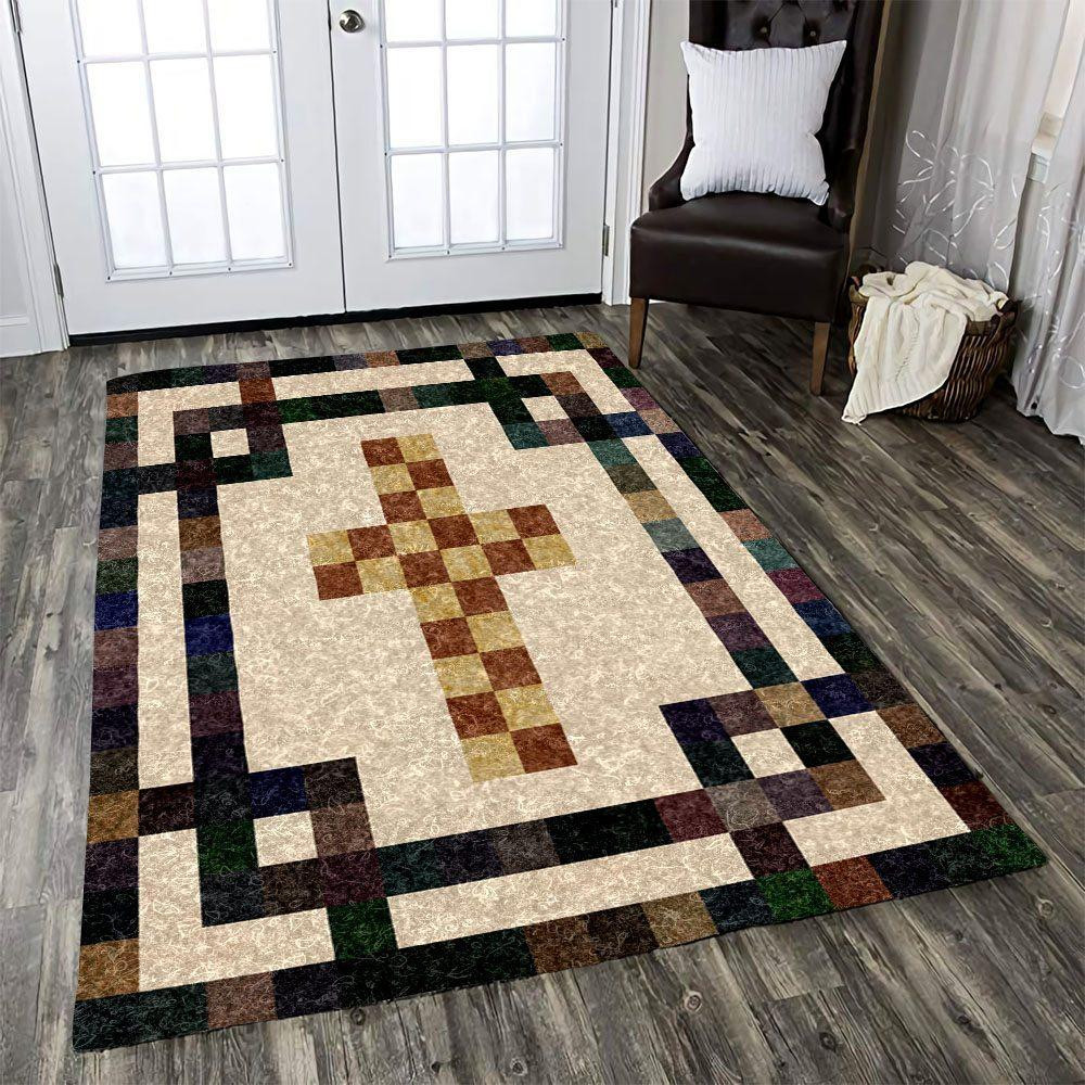 Cross Rug Chrismas Gift - Indoor Outdoor Rugs