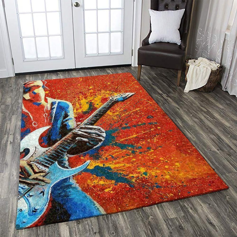 Guitar Rug Chrismas Gift - Indoor Outdoor Rugs