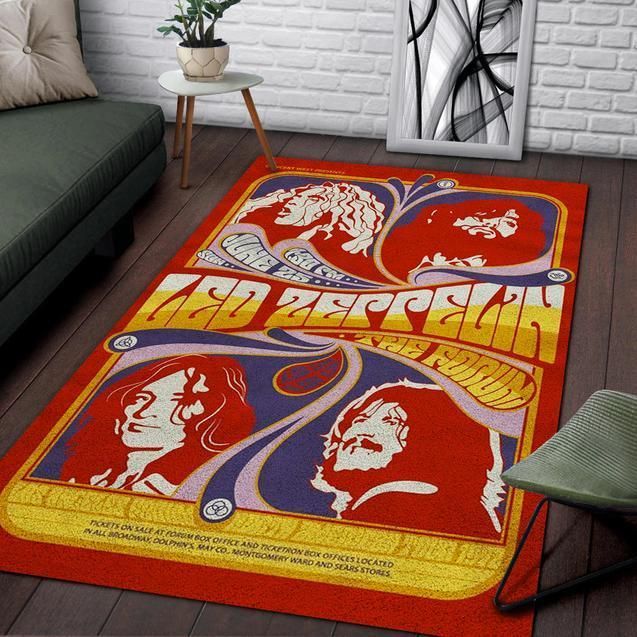 Led Zeppelin Area Rug Chrismas Gift - Indoor Outdoor Rugs