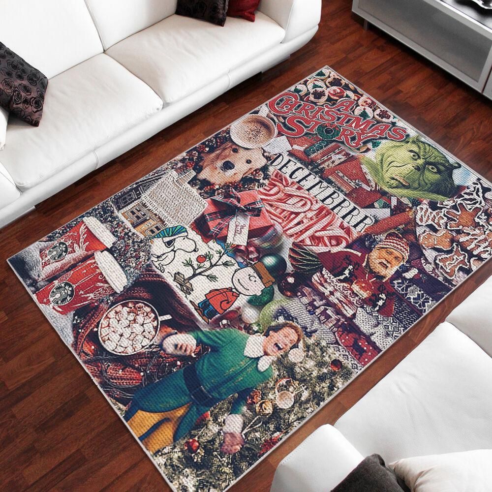 Christmas Movie Area Rug Chrismas Gift - Indoor Outdoor Rugs