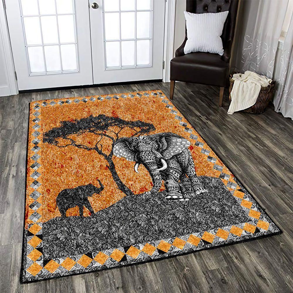 Elephant Rug Chrismas Gift - Indoor Outdoor Rugs