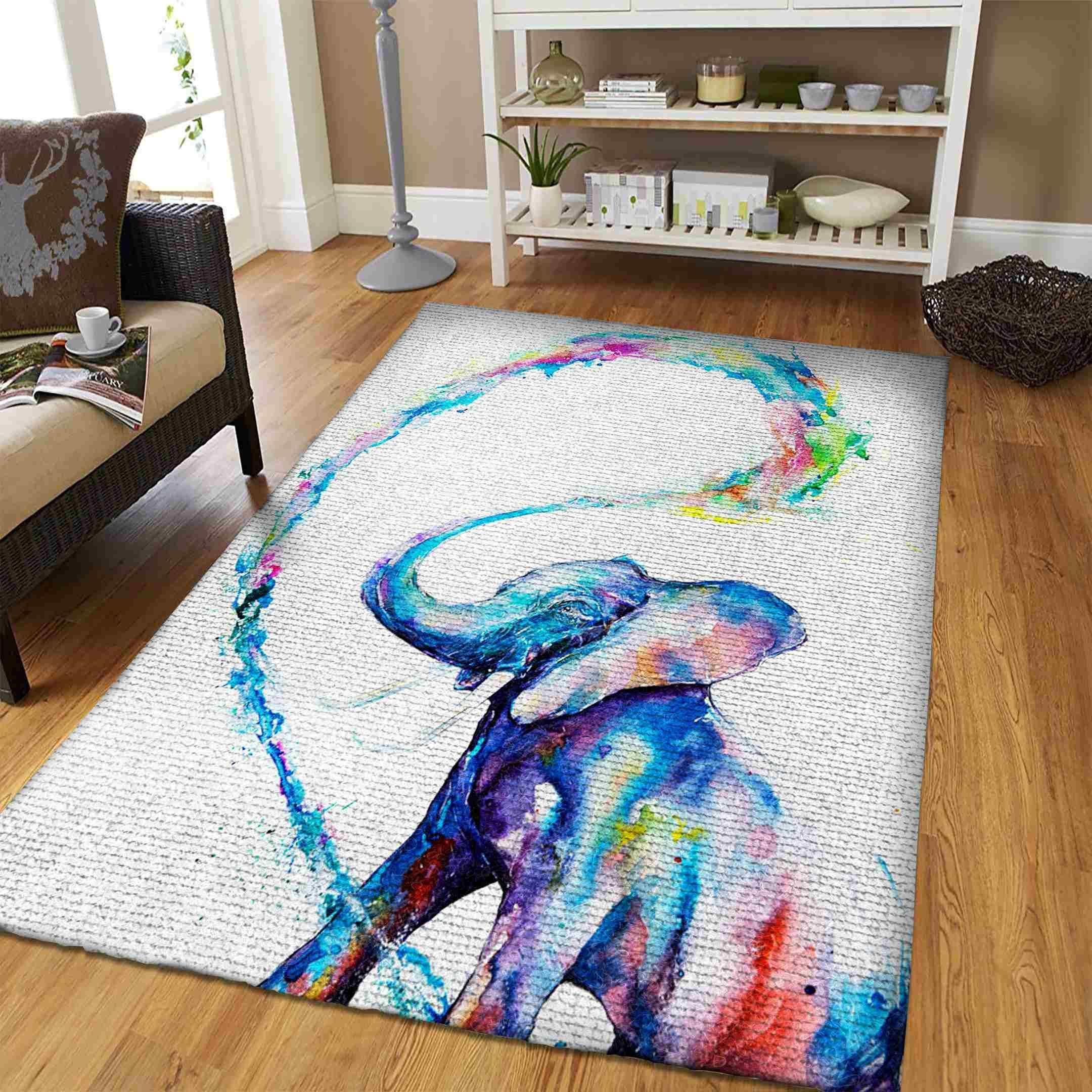 Elephant Rug Chrismas Gift - Indoor Outdoor Rugs