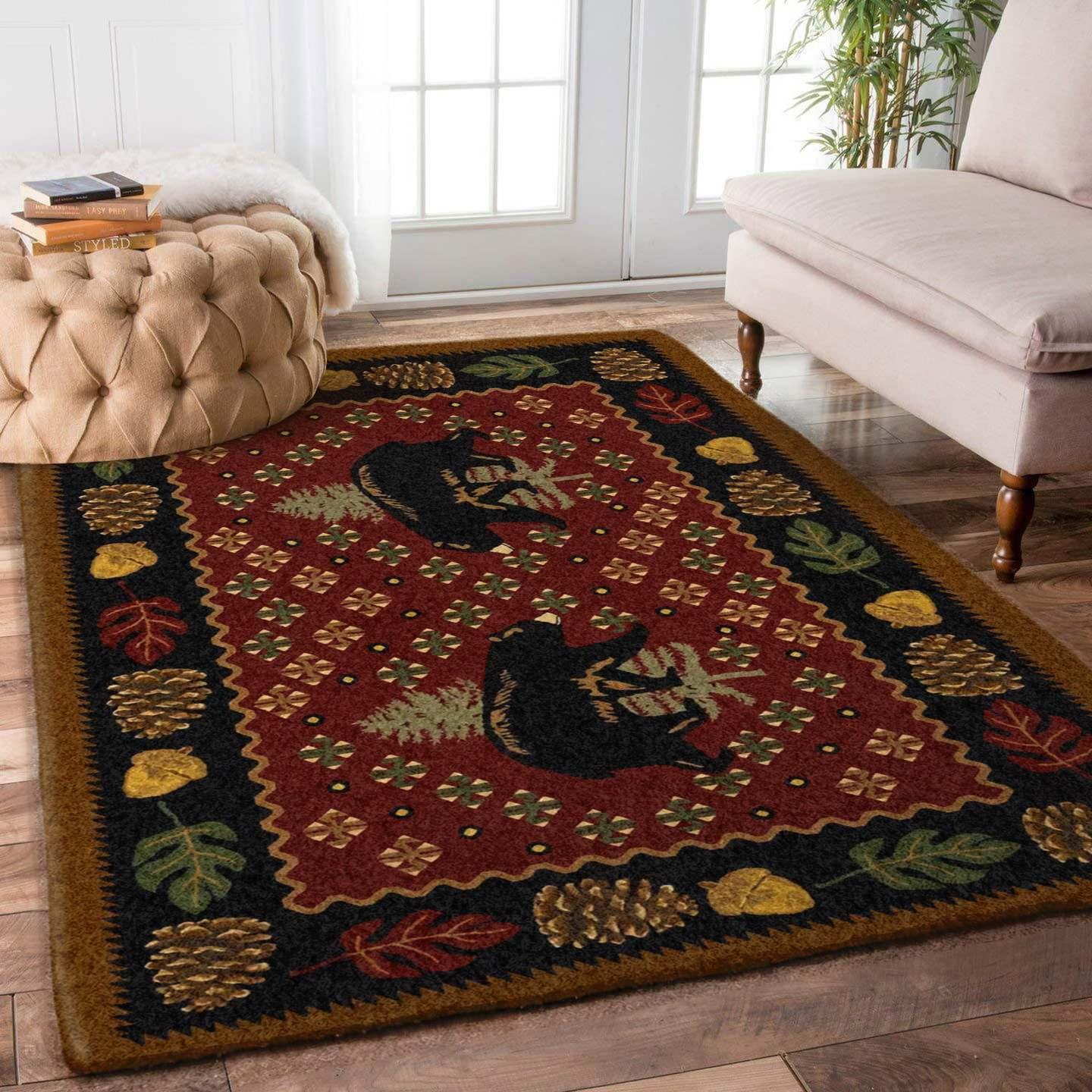 Bear Rug Chrismas Gift - Indoor Outdoor Rugs