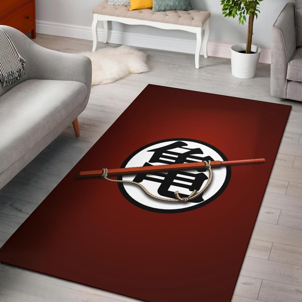 Dragon Ball Kame Logo Area Rug Chrismas Gift - Indoor Outdoor Rugs