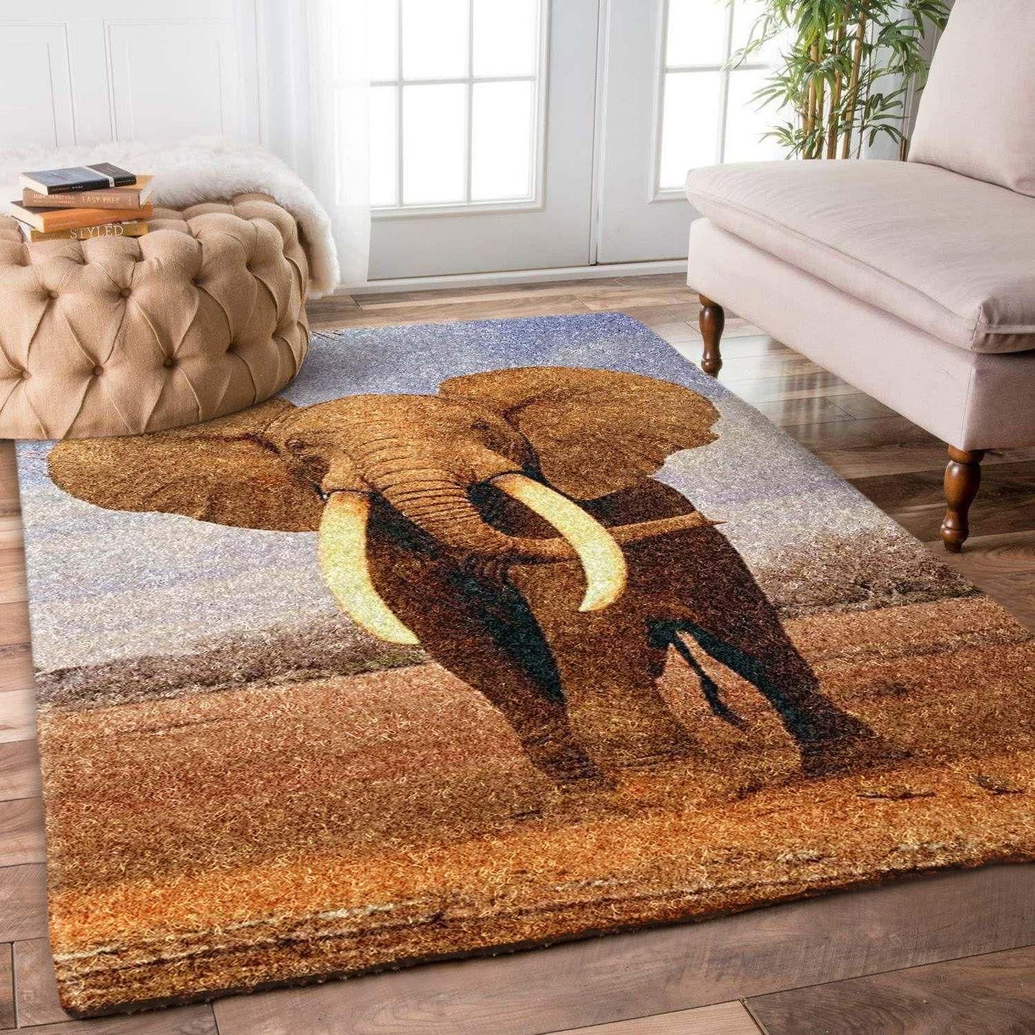 Elephant Rug Chrismas Gift - Indoor Outdoor Rugs