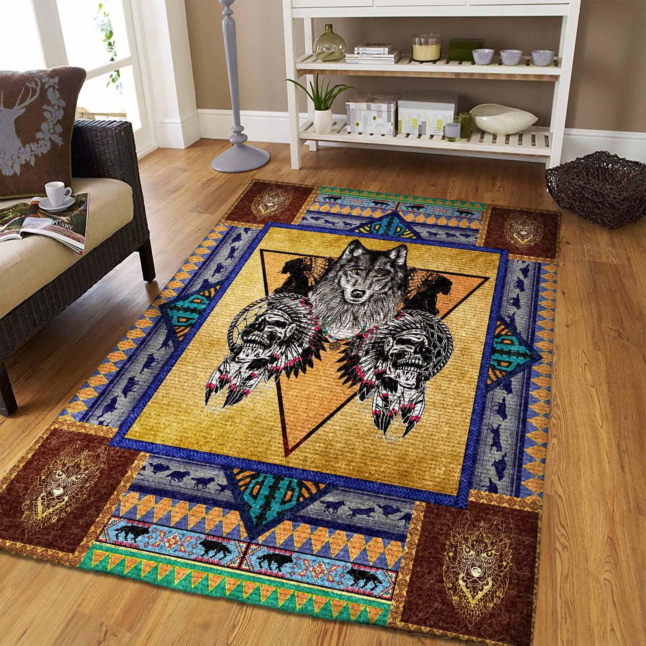 Wolf Rug Chrismas Gift - Indoor Outdoor Rugs