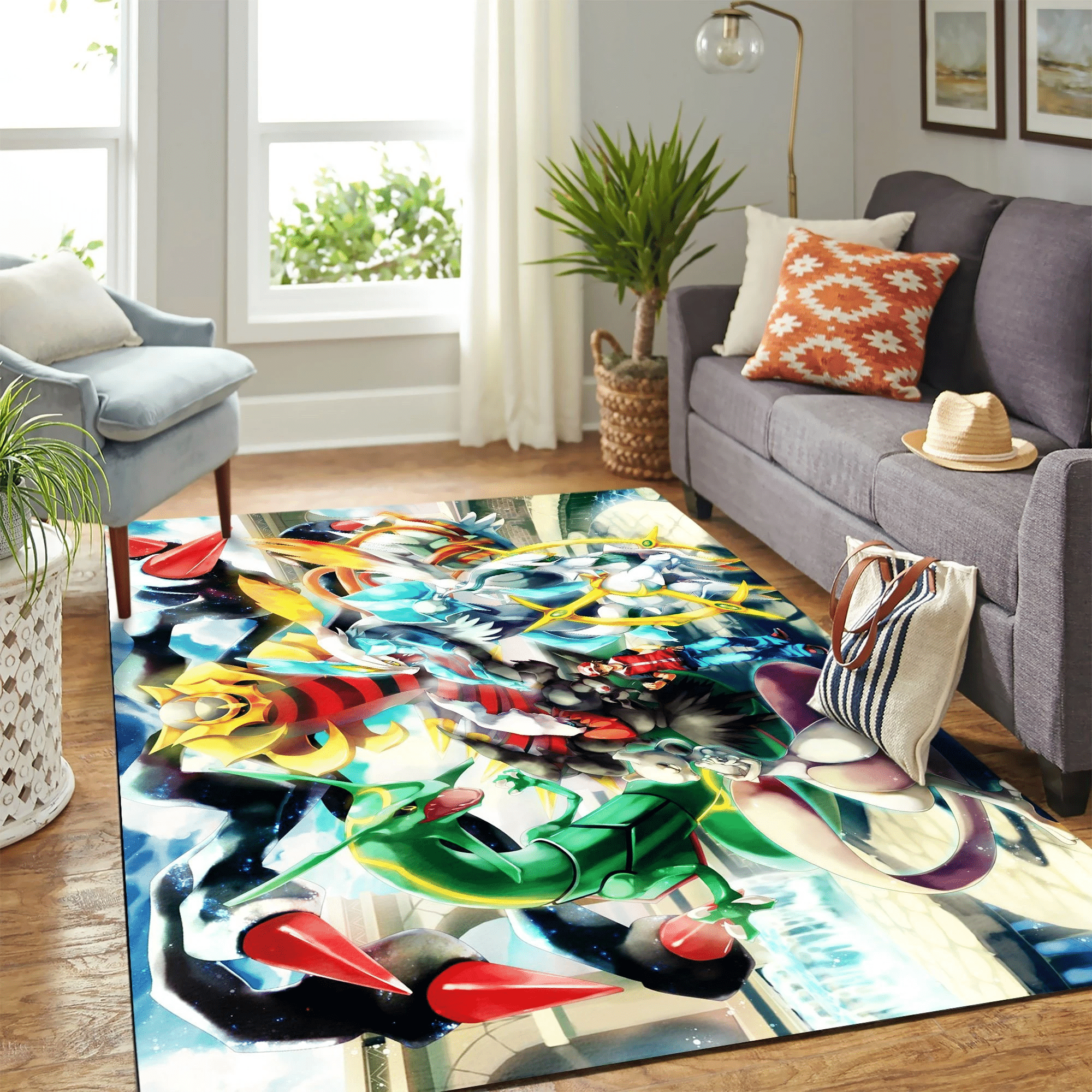 Pokemon Carpet Floor Area Rug Chrismas Gift - Indoor Outdoor Rugs