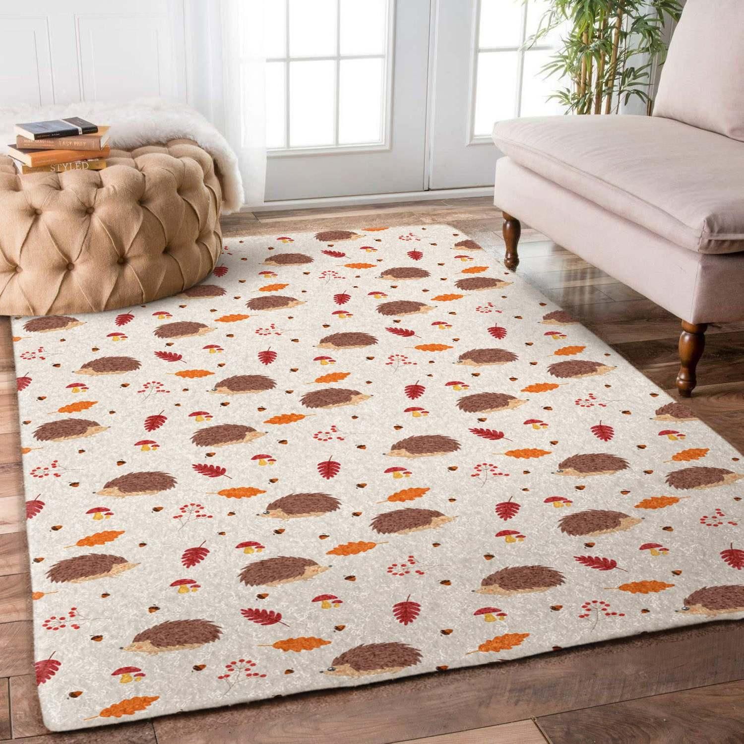 Hedgehog Rug Chrismas Gift - Indoor Outdoor Rugs