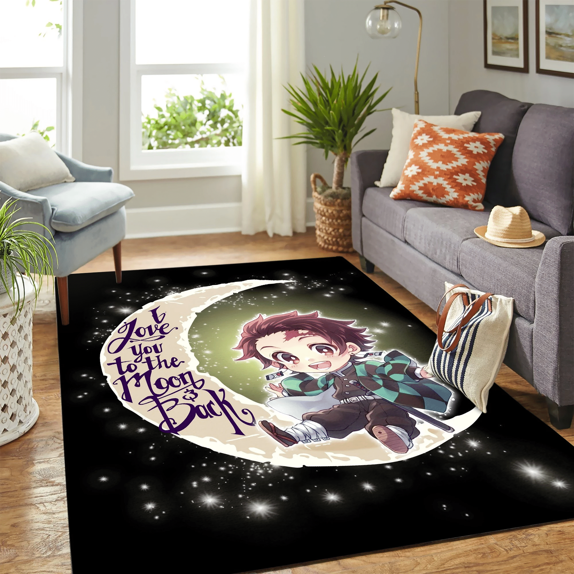 Demon Slayer Cute Anime Carpet Area Rug Chrismas Gift - Indoor Outdoor Rugs