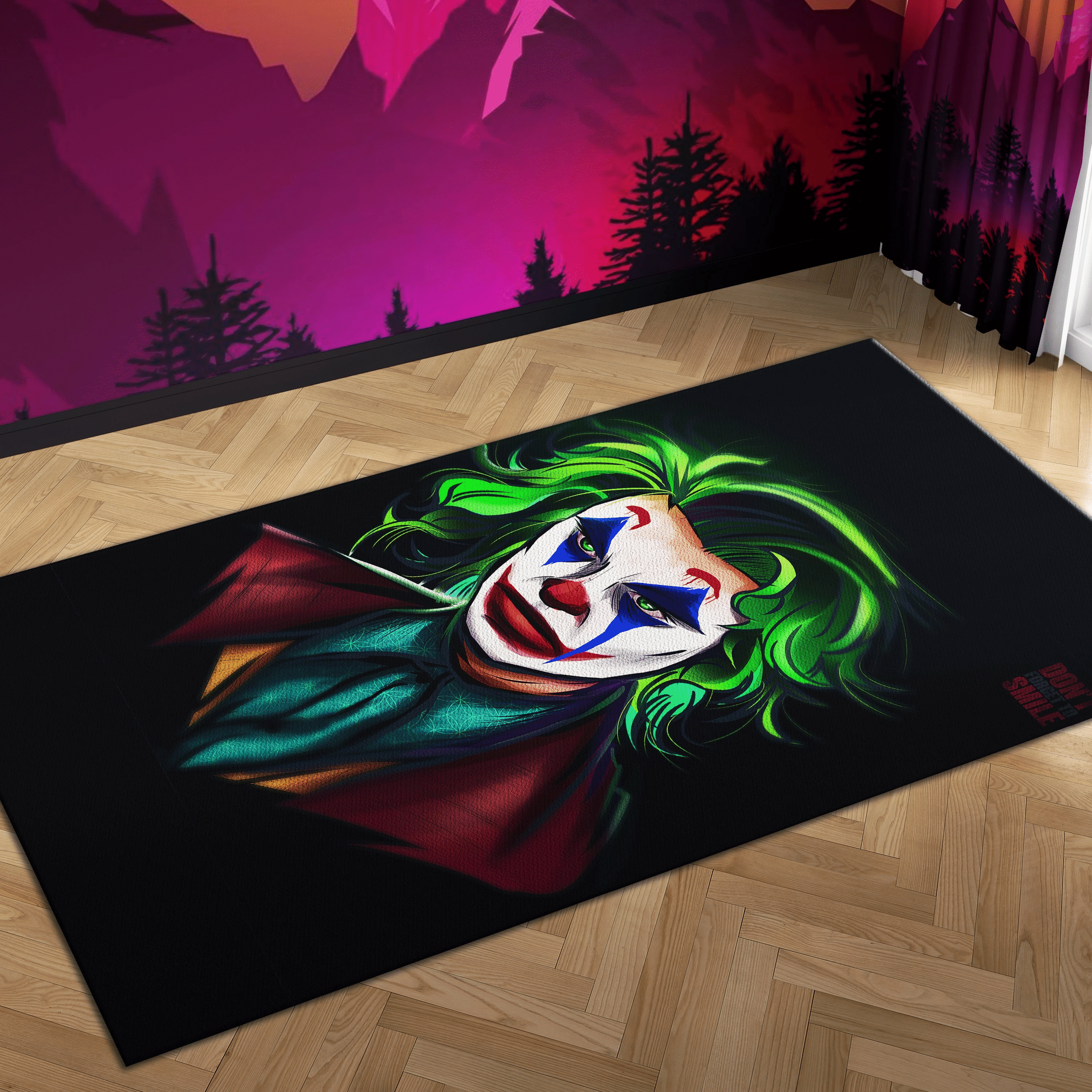 Joker Carpet Mock Area Rug Chrismas Gift - Indoor Outdoor Rugs