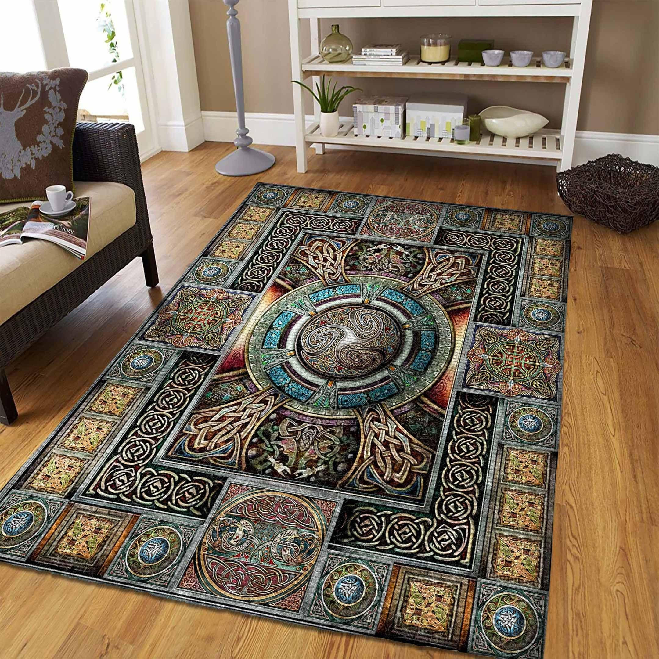 Celtic Art Rug Chrismas Gift - Indoor Outdoor Rugs