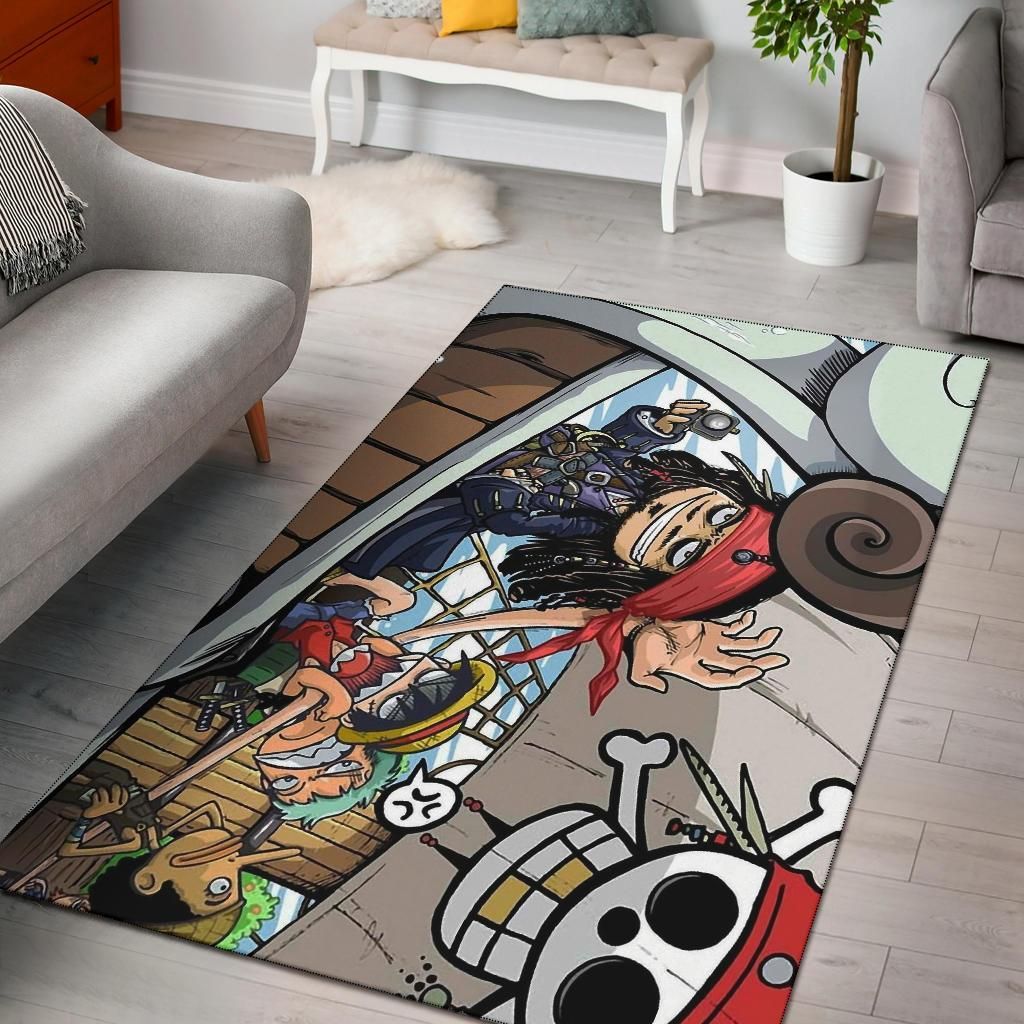 One Piece Jack Sparrow Area Rug Chrismas Gift - Indoor Outdoor Rugs