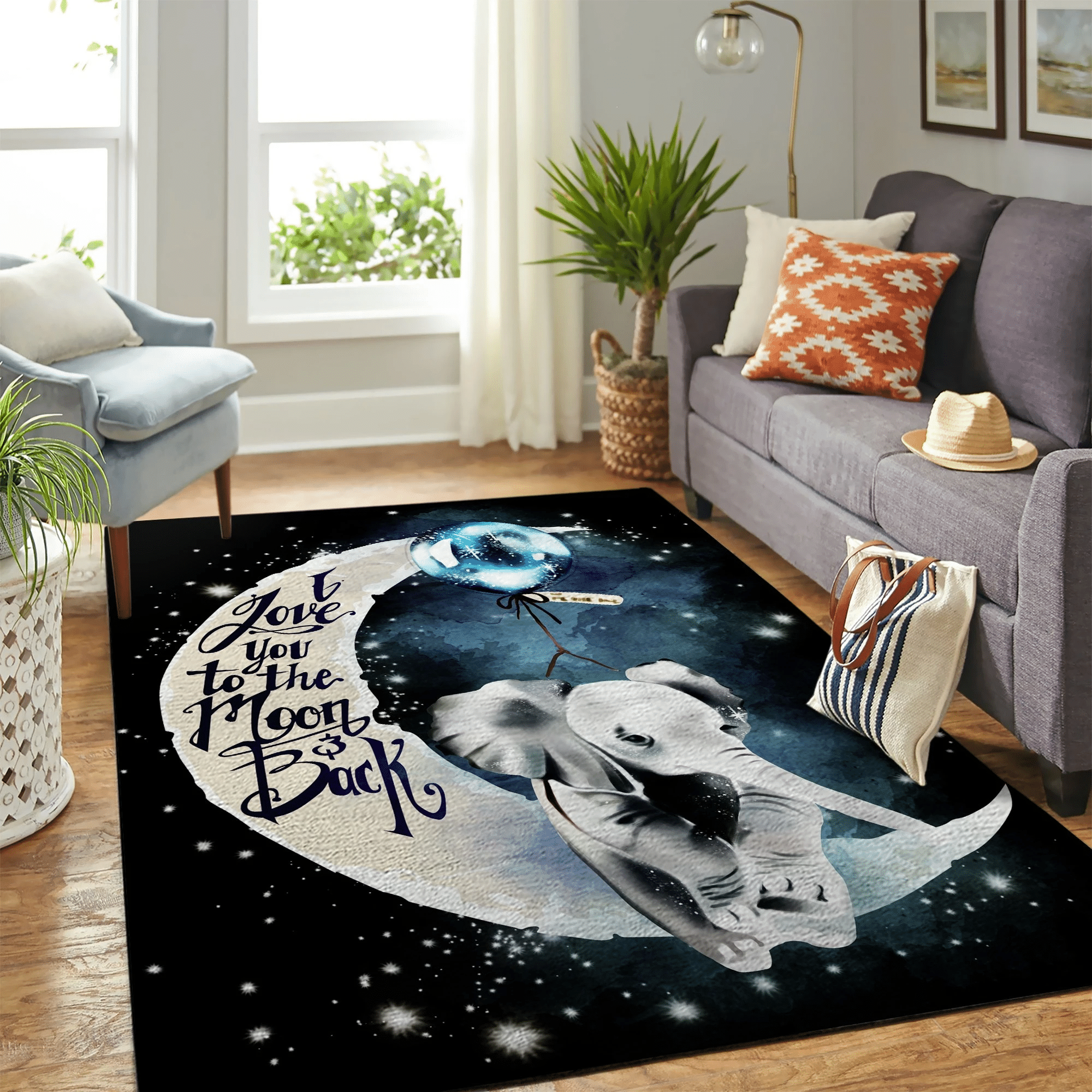 Baby Elephant Carpet Rug Chrismas Gift - Indoor Outdoor Rugs