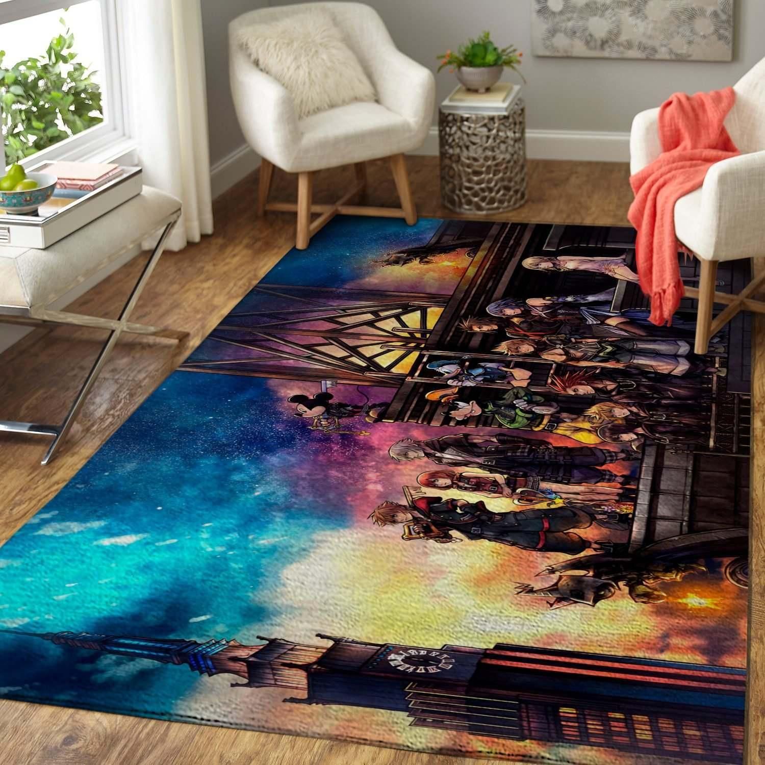 Kingdom Hearts Fans Characters Area Rug Chrismas Gift - Indoor Outdoor Rugs