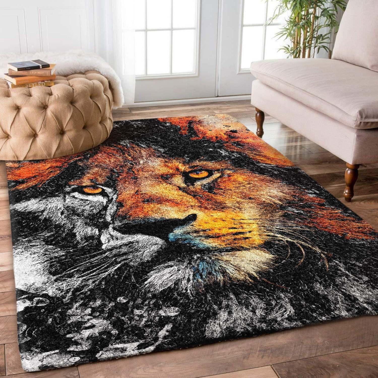 Lion Rug Chrismas Gift - Indoor Outdoor Rugs