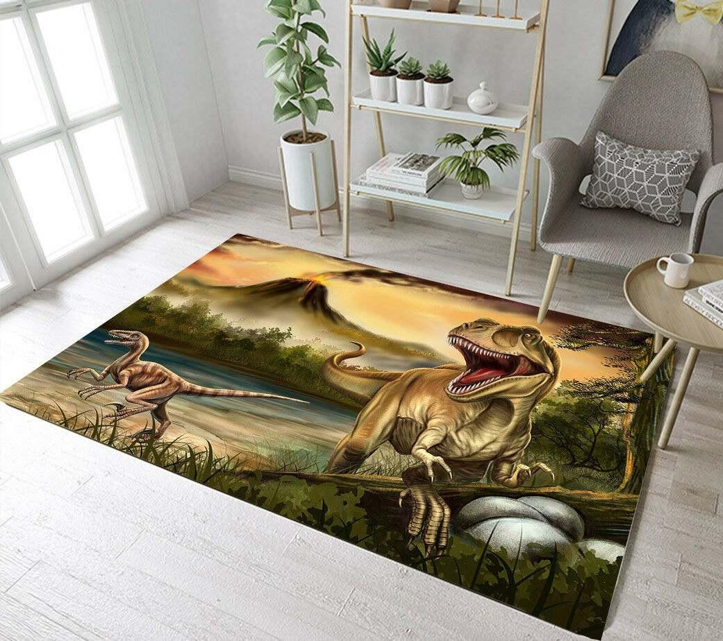 Dinosaur Rug Chrismas Gift - Indoor Outdoor Rugs