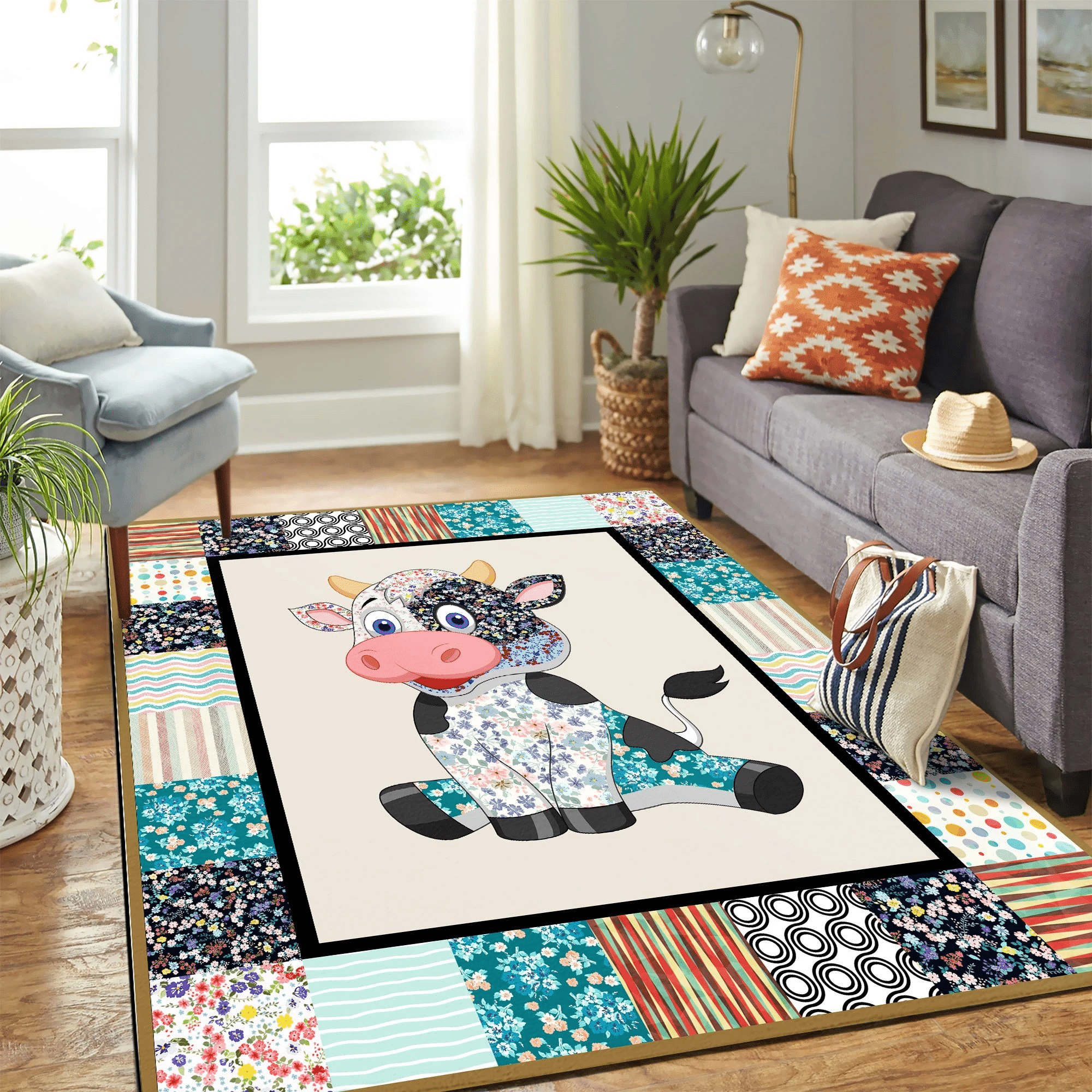 Cow Copy Mk Carpet Area Rug Chrismas Gift - Indoor Outdoor Rugs