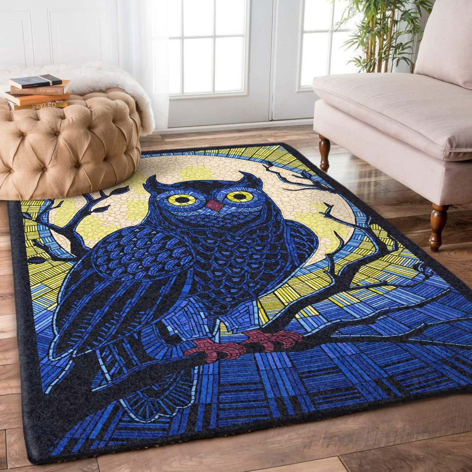 Owl Rug Chrismas Gift - Indoor Outdoor Rugs