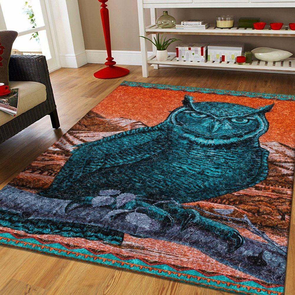 Owl Rug Chrismas Gift - Indoor Outdoor Rugs