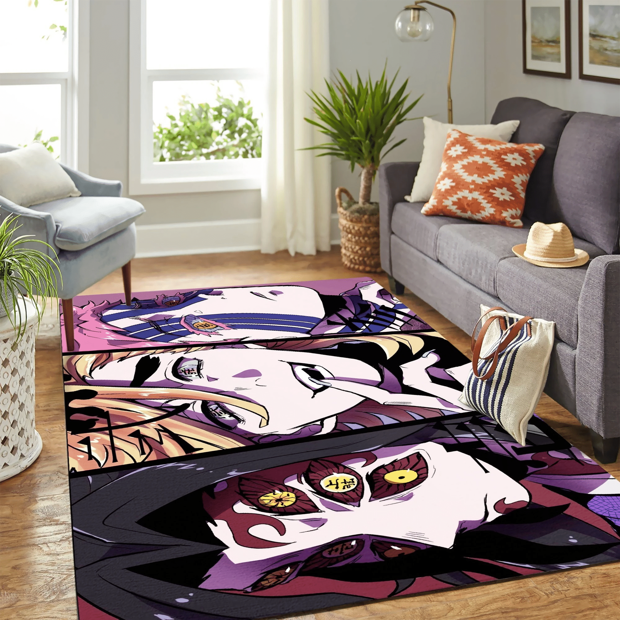 Kimetsu No Yaiba Demons Uhd Carpet Area Rug Chrismas Gift - Indoor Outdoor Rugs