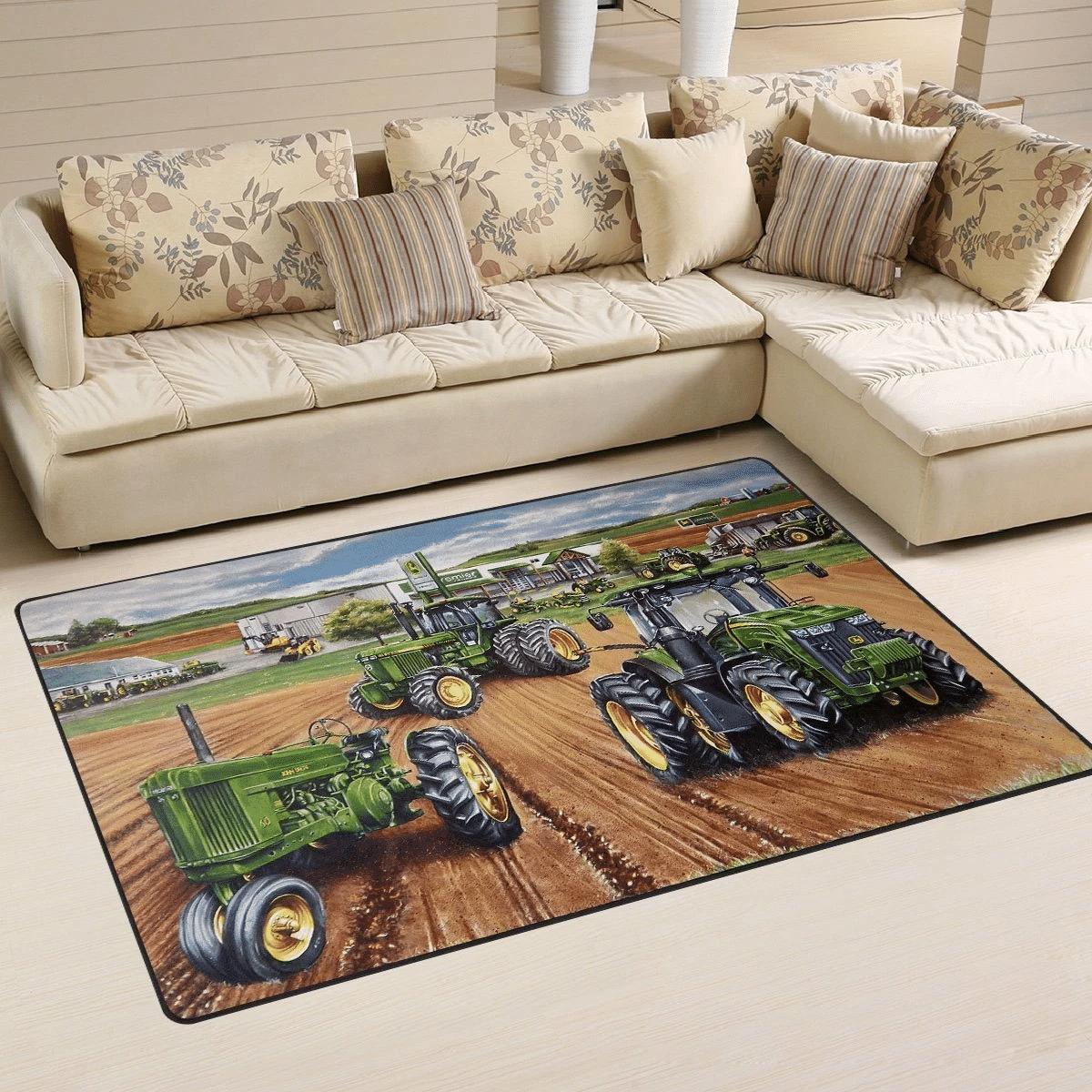 Farm Area Rug Chrismas Gift - Indoor Outdoor Rugs