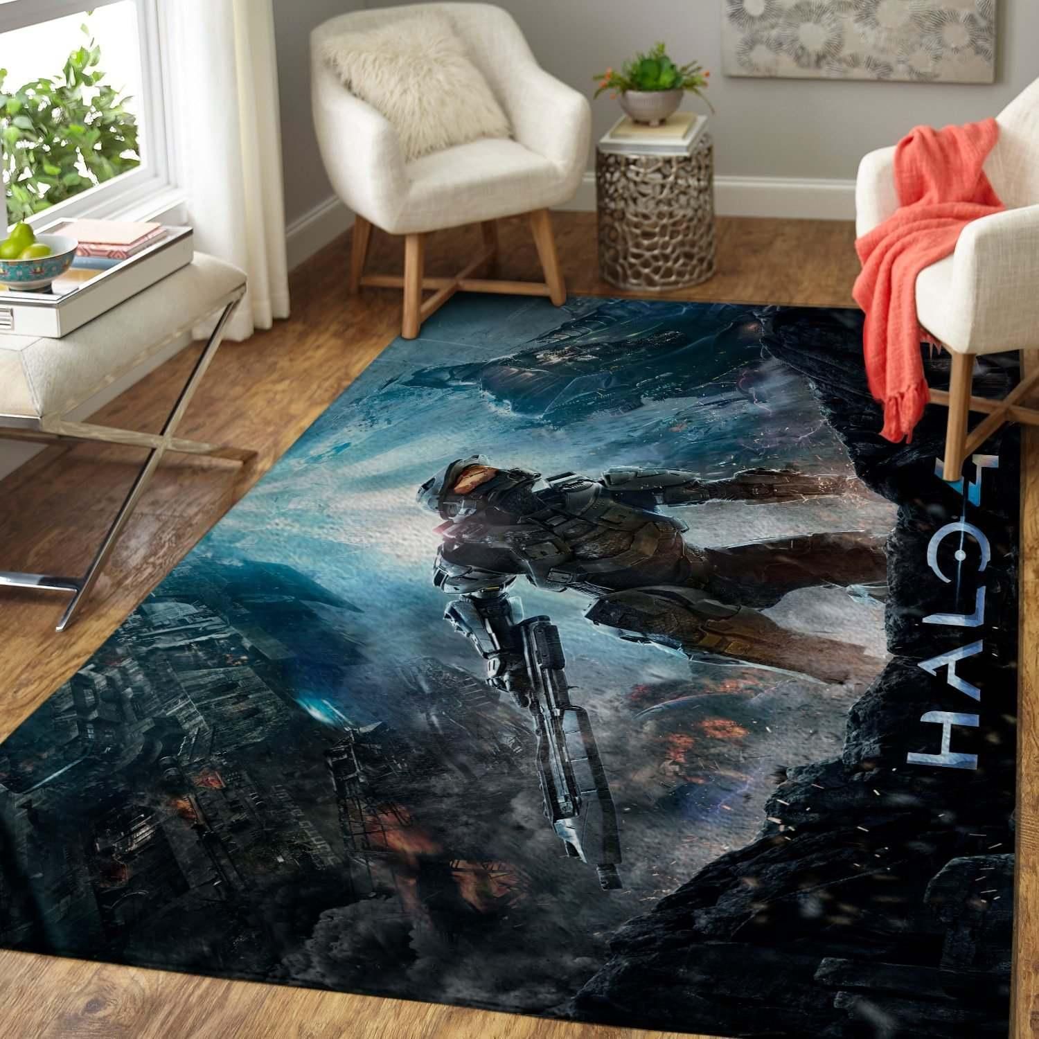 Halo Area Rug Chrismas Gift - Indoor Outdoor Rugs