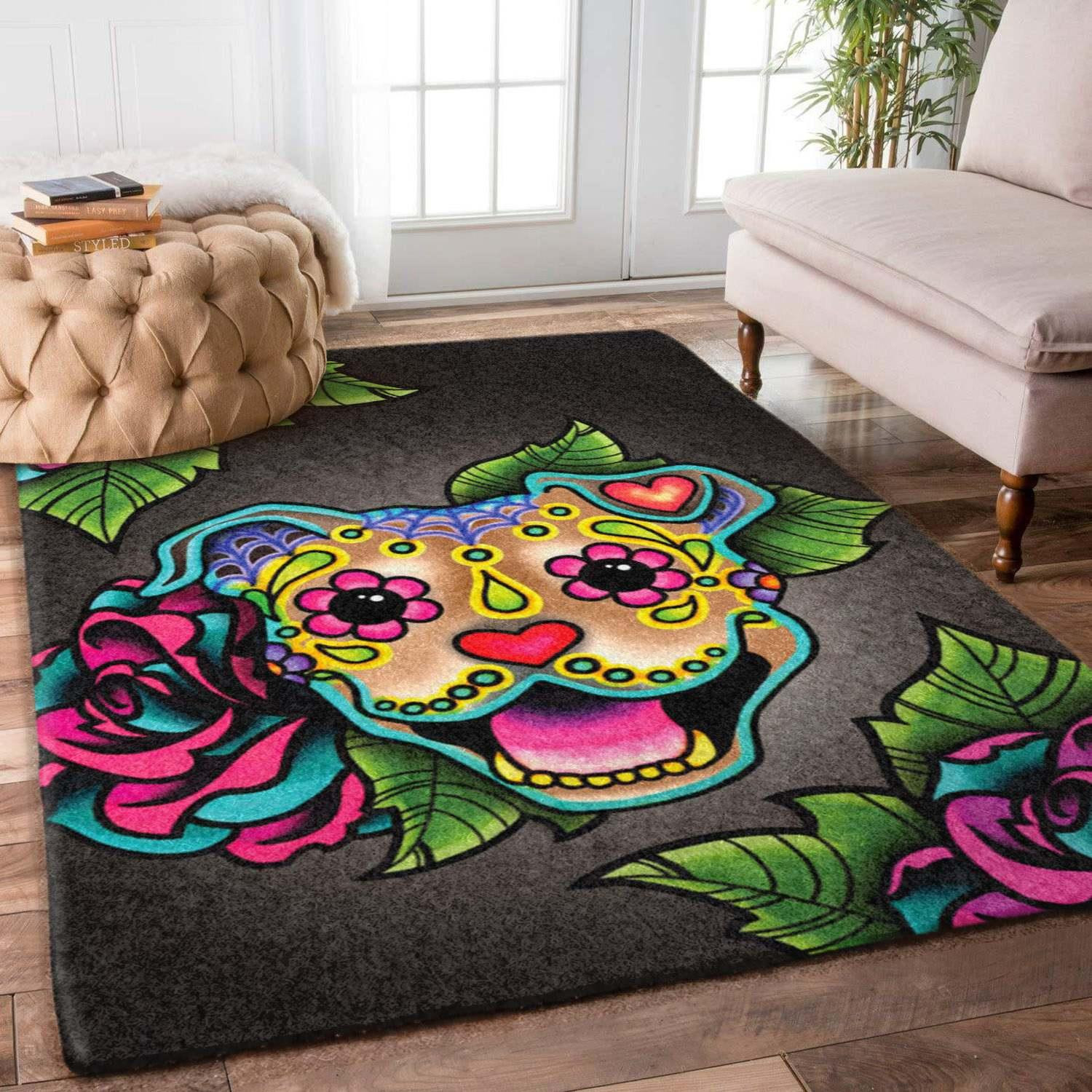 Pitbull Rug Chrismas Gift - Indoor Outdoor Rugs