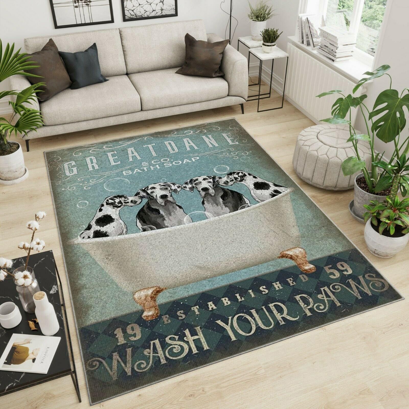 Great Dane Area Rug Chrismas Gift - Indoor Outdoor Rugs