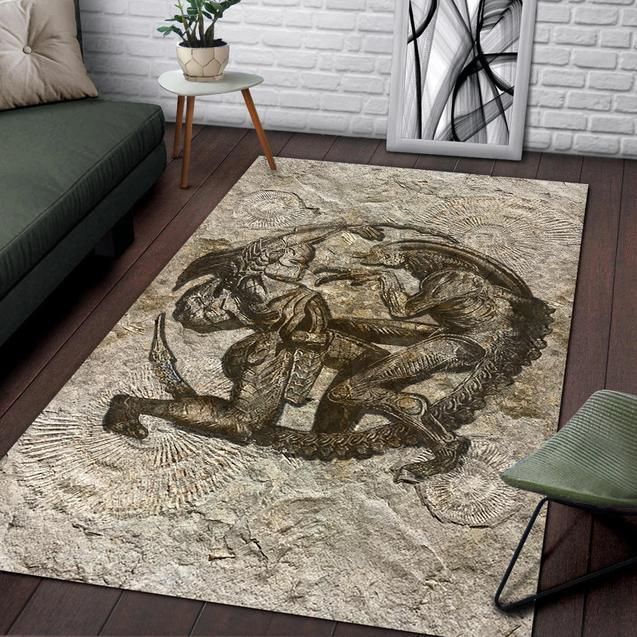 Aliens Vs Predator Fossil Area Rug Chrismas Gift - Indoor Outdoor Rugs