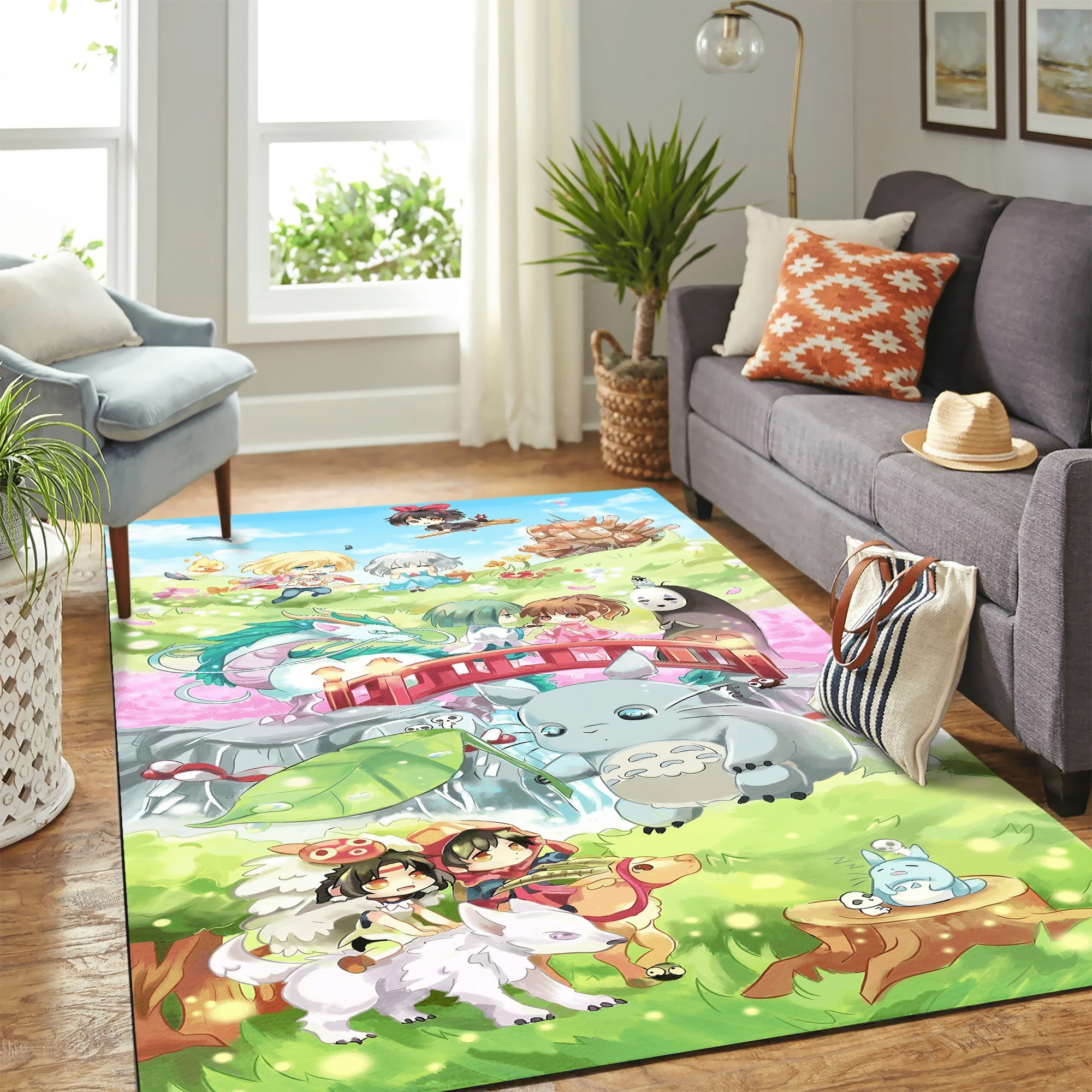 Ghibli Studio Carpet Floor Area Rug Chrismas Gift - Indoor Outdoor Rugs