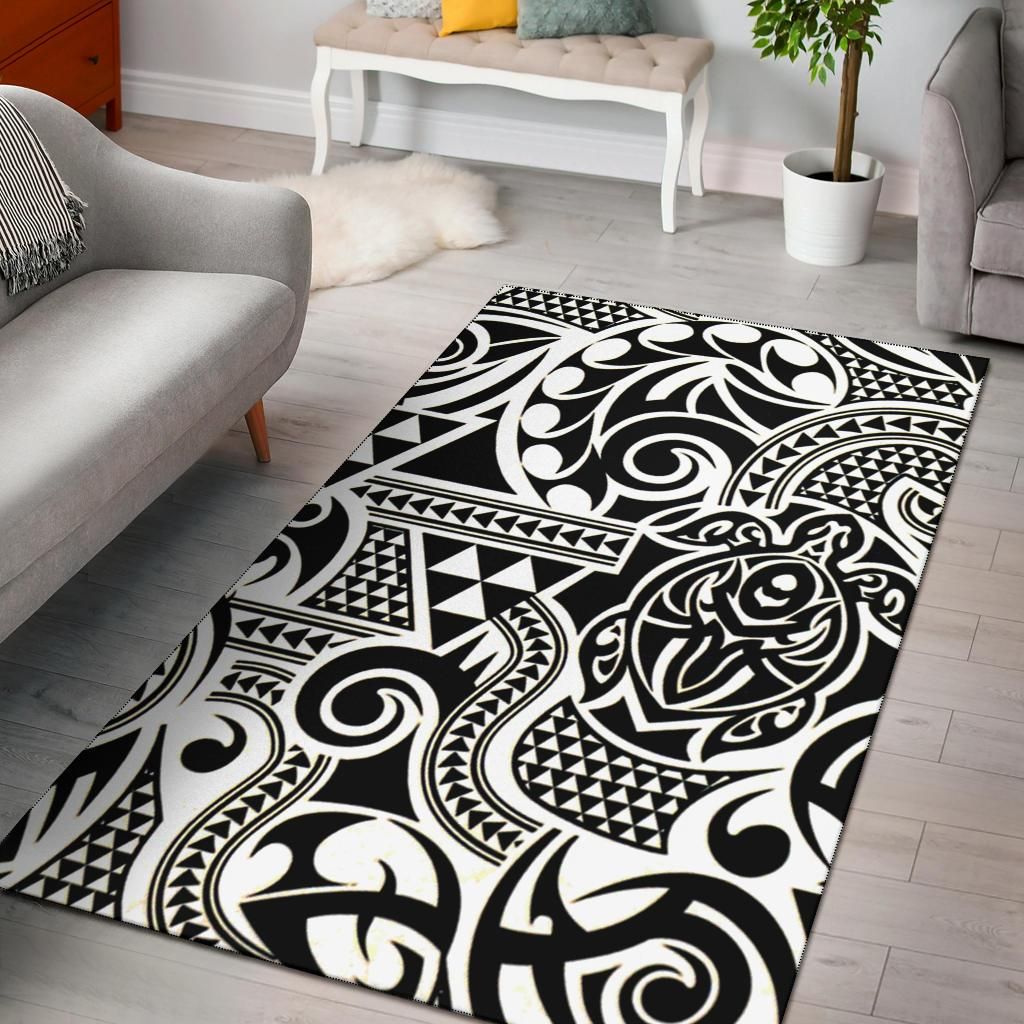 Black White Pattern Area Rug Chrismas Gift - Indoor Outdoor Rugs