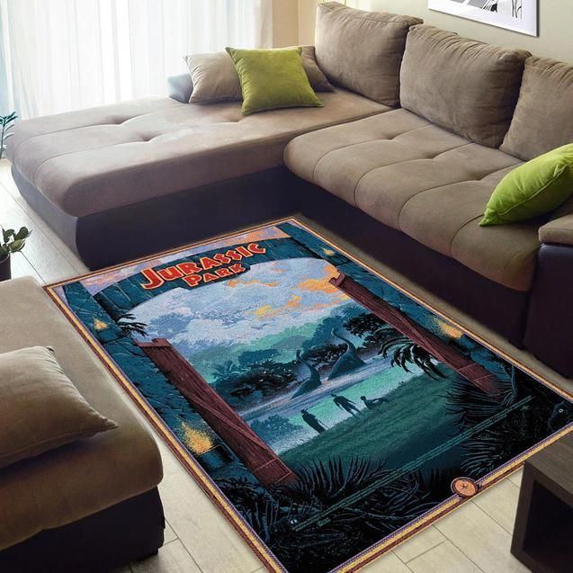 Jurassic Park Area Rug Chrismas Gift - Indoor Outdoor Rugs