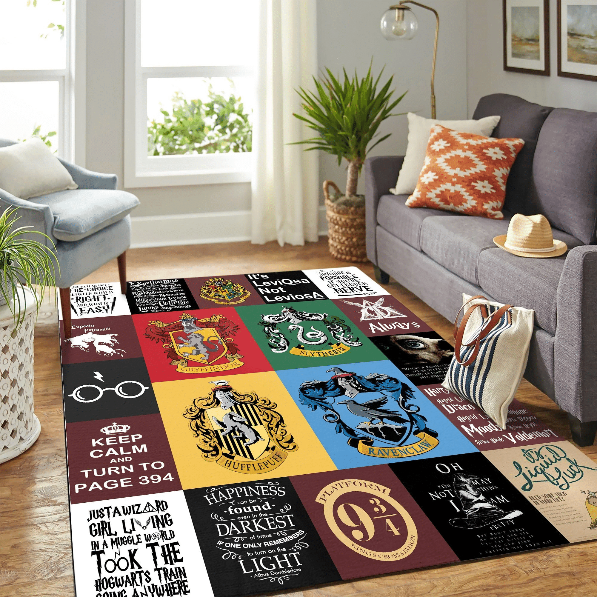 Harry Porter Quilt Mk Carpet Area Rug Chrismas Gift - Indoor Outdoor Rugs