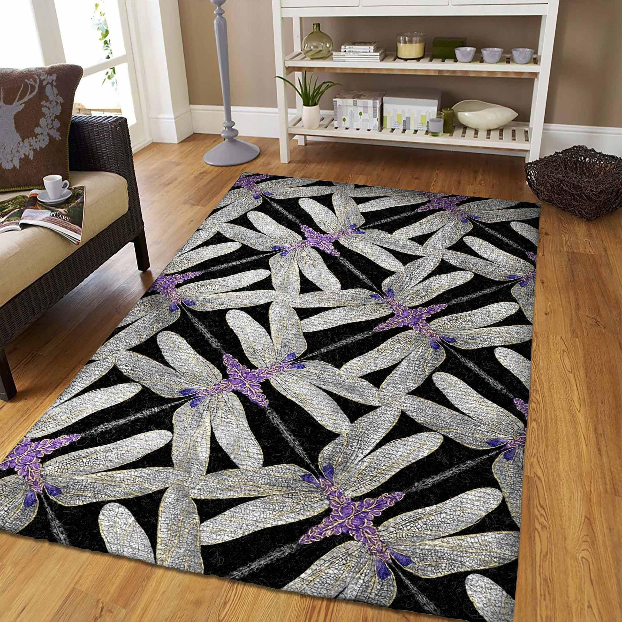 Dragonfly Rug Chrismas Gift - Indoor Outdoor Rugs