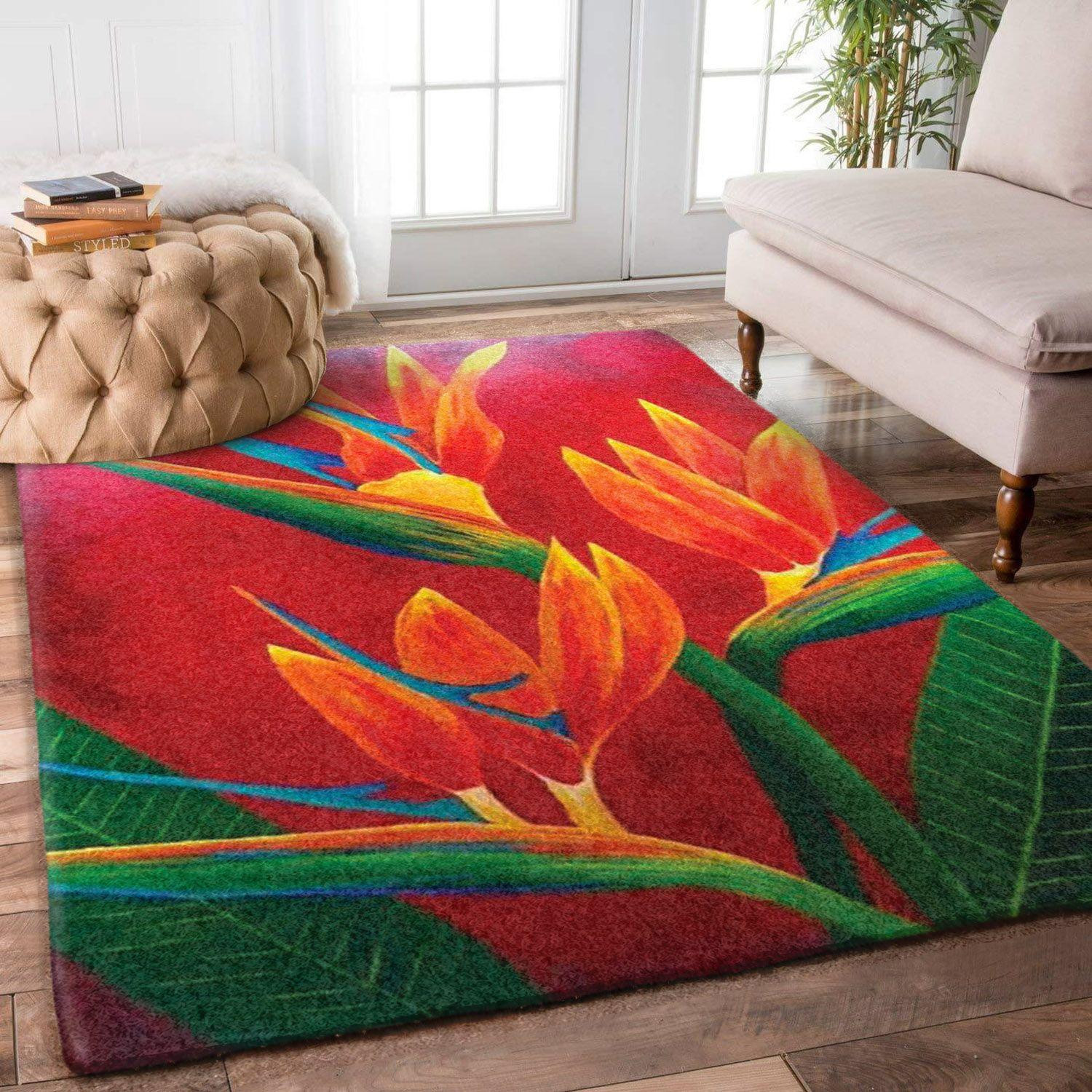 Flower Rug Chrismas Gift - Indoor Outdoor Rugs