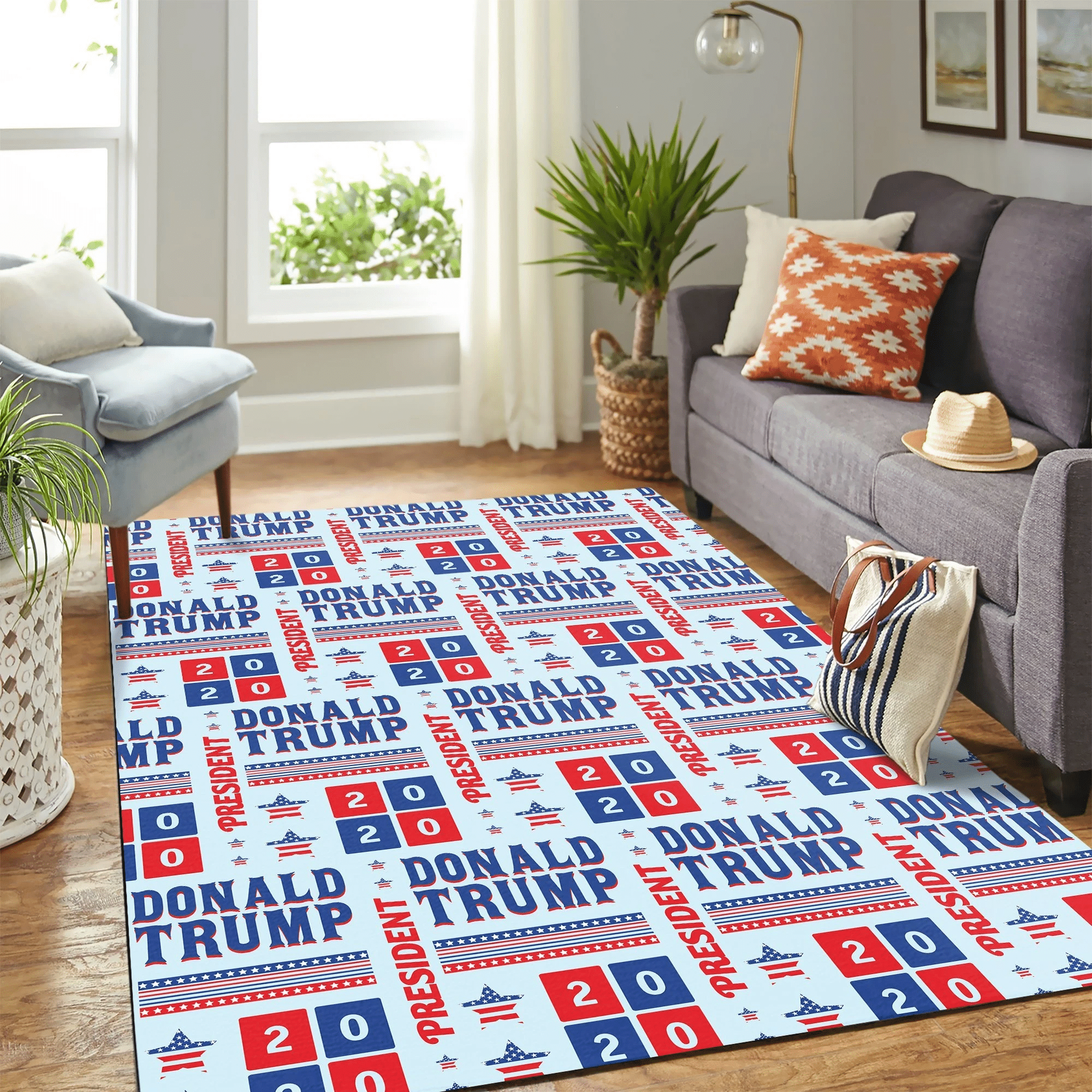 Trump Win Campaign Carpet Area Rug Chrismas Gift - Indoor Outdoor Rugs