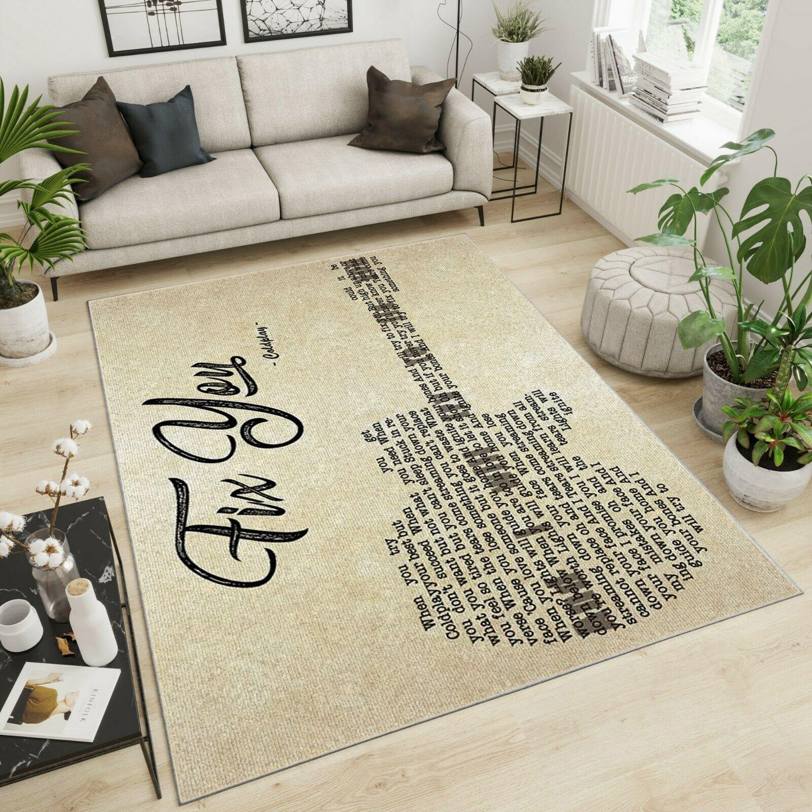 Coldplay Area Rug Chrismas Gift - Indoor Outdoor Rugs