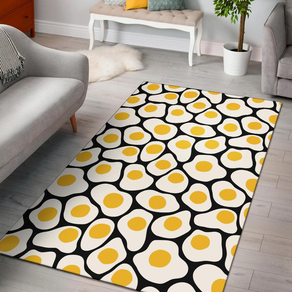 Egg Fried Pattern Are Rug Chrismas Gift - Indoor Outdoor Rugs