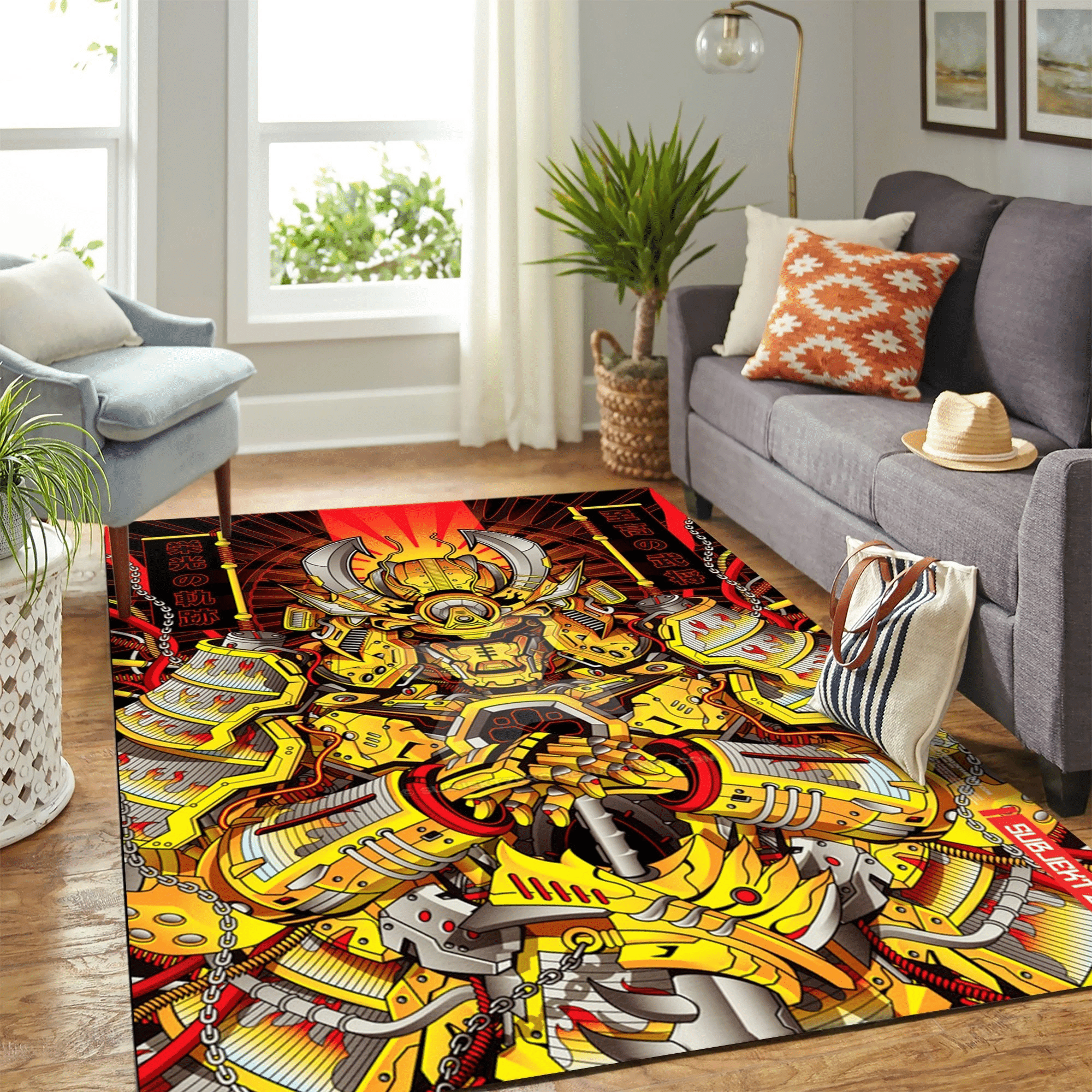 Samurai Carpet Floor Area Rug Chrismas Gift - Indoor Outdoor Rugs