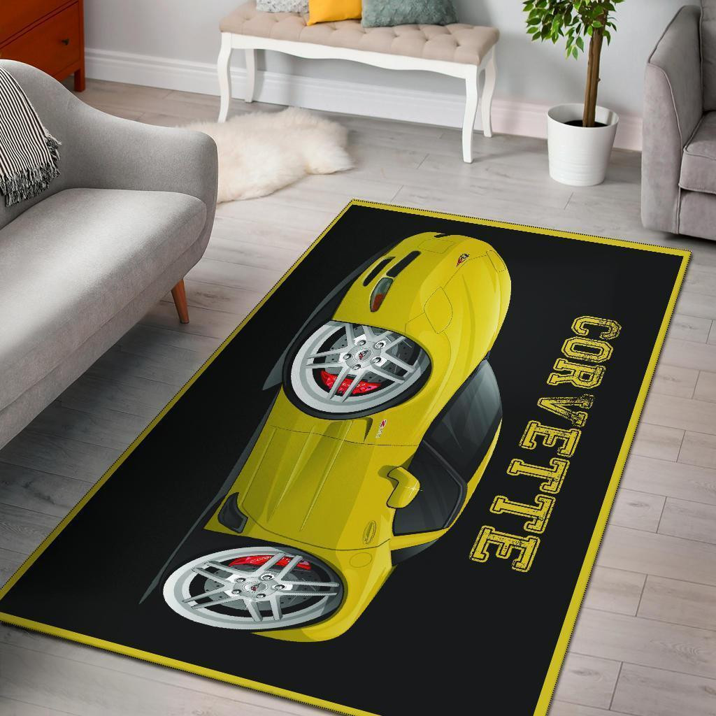 Chevrolet Corvette Area Rug Chrismas Gift - Indoor Outdoor Rugs