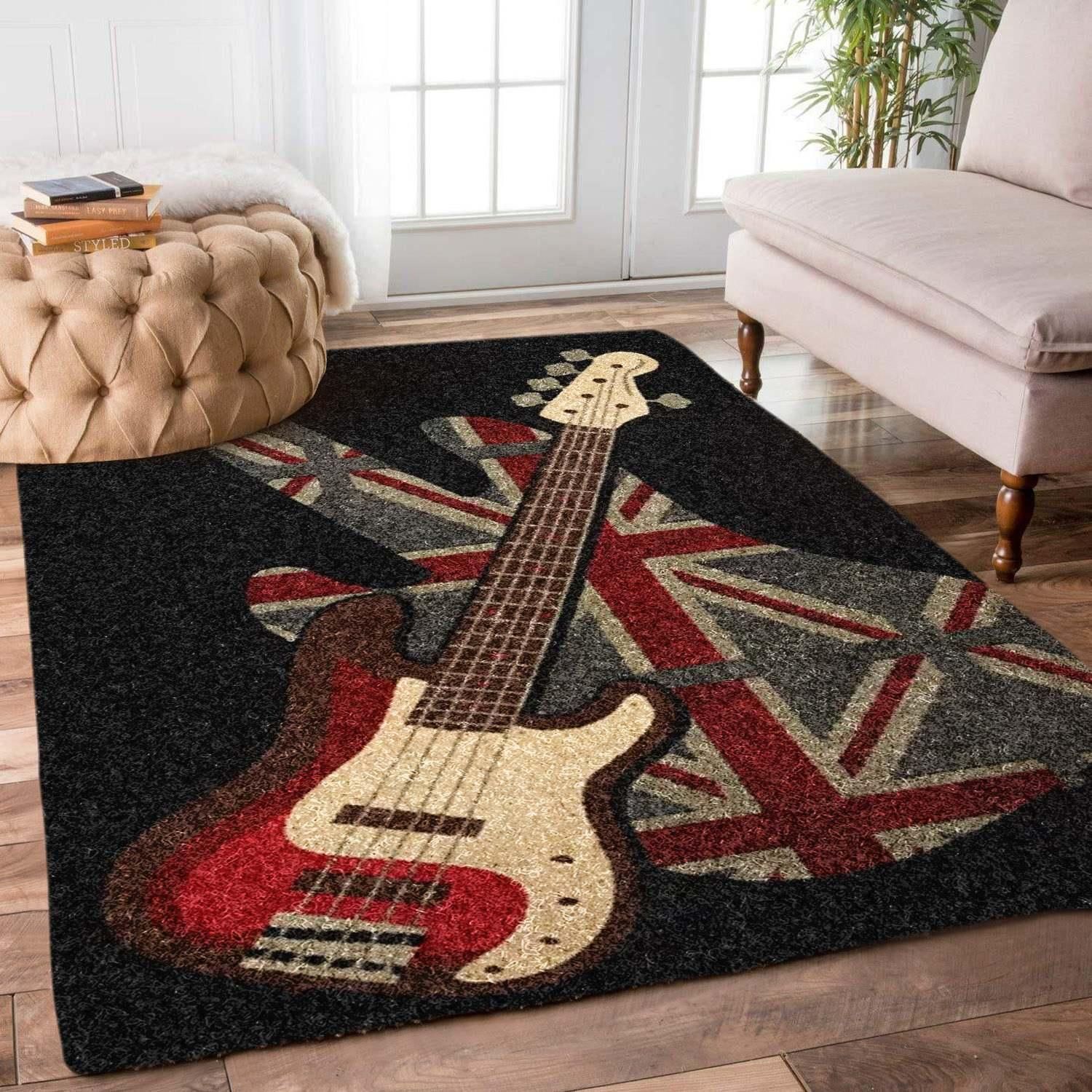 Guitar Rug Chrismas Gift - Indoor Outdoor Rugs