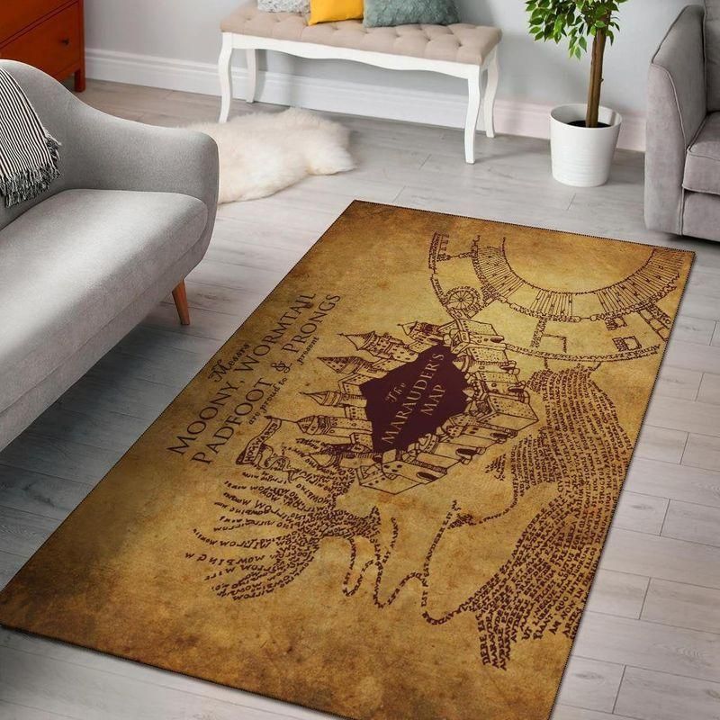 The Marauder S Map Carpet Area Rug Chrismas Gift - Indoor Outdoor Rugs