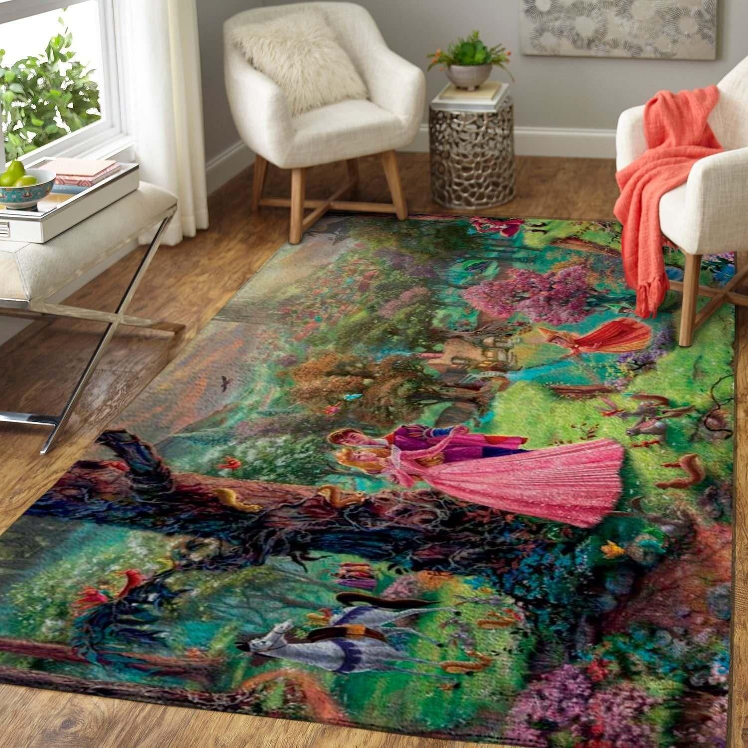 Sleeping Beauty Area Rug Chrismas Gift - Indoor Outdoor Rugs