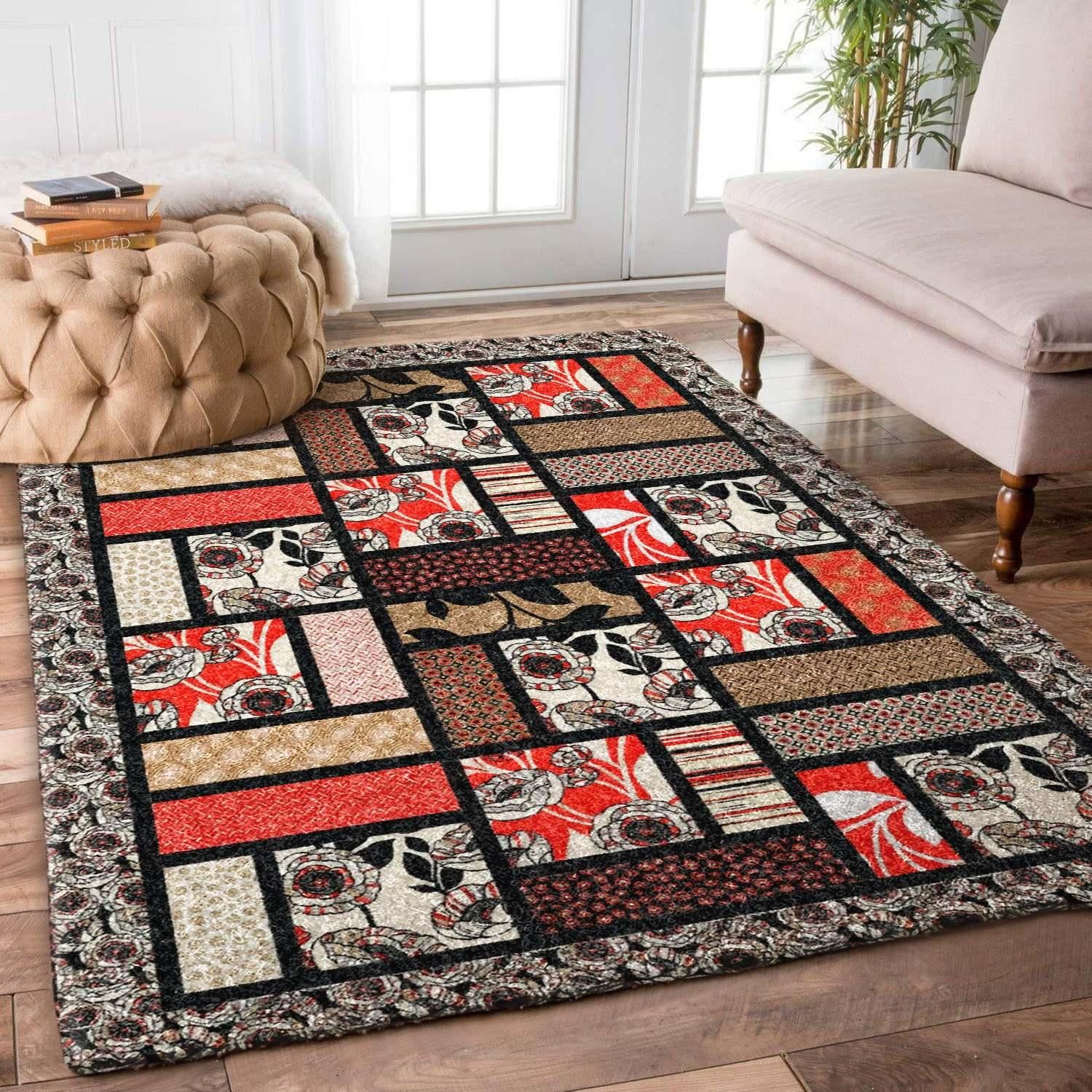 Flower Rug Chrismas Gift - Indoor Outdoor Rugs