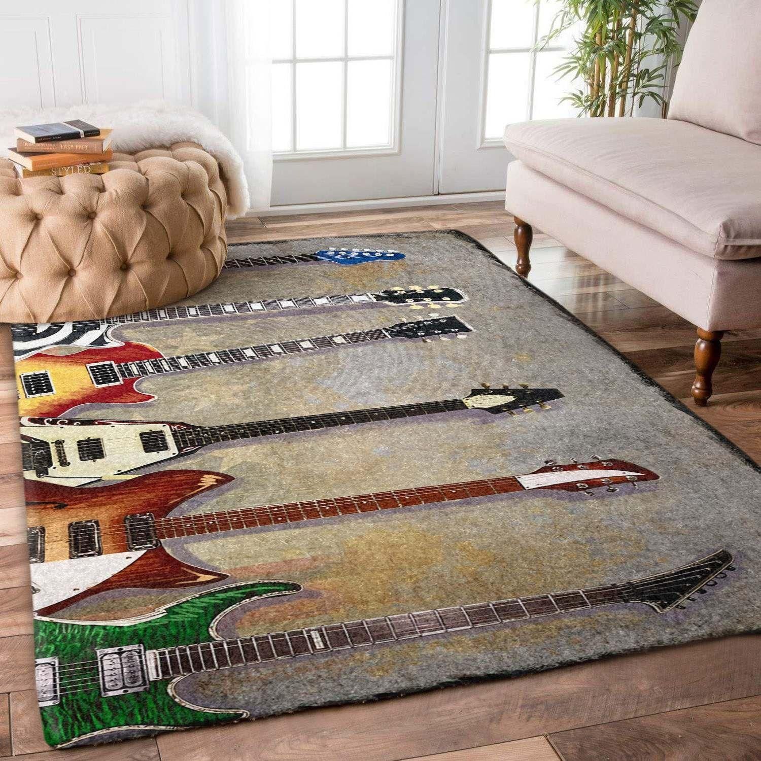 Guitar Rug Chrismas Gift - Indoor Outdoor Rugs