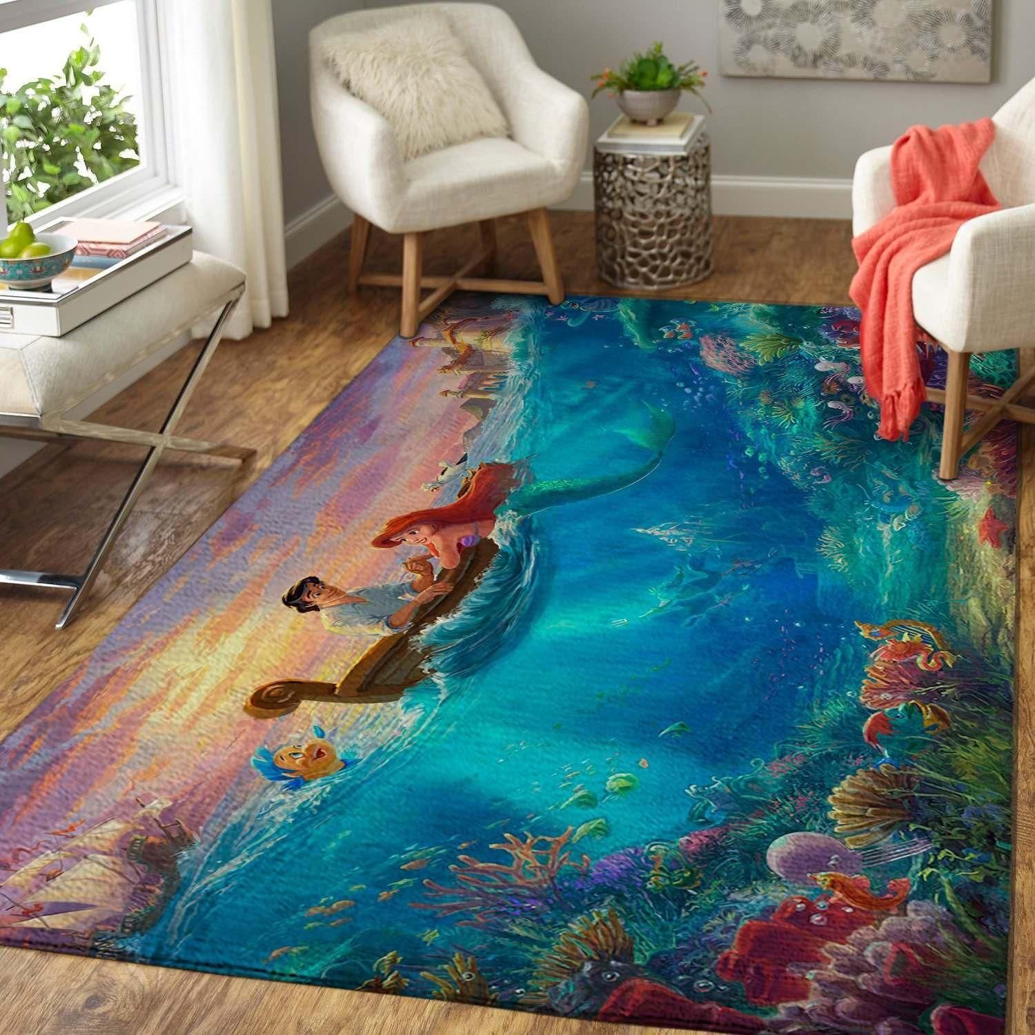 Gift For Fans Little Mermaid Area Rug Chrismas Gift - Indoor Outdoor Rugs