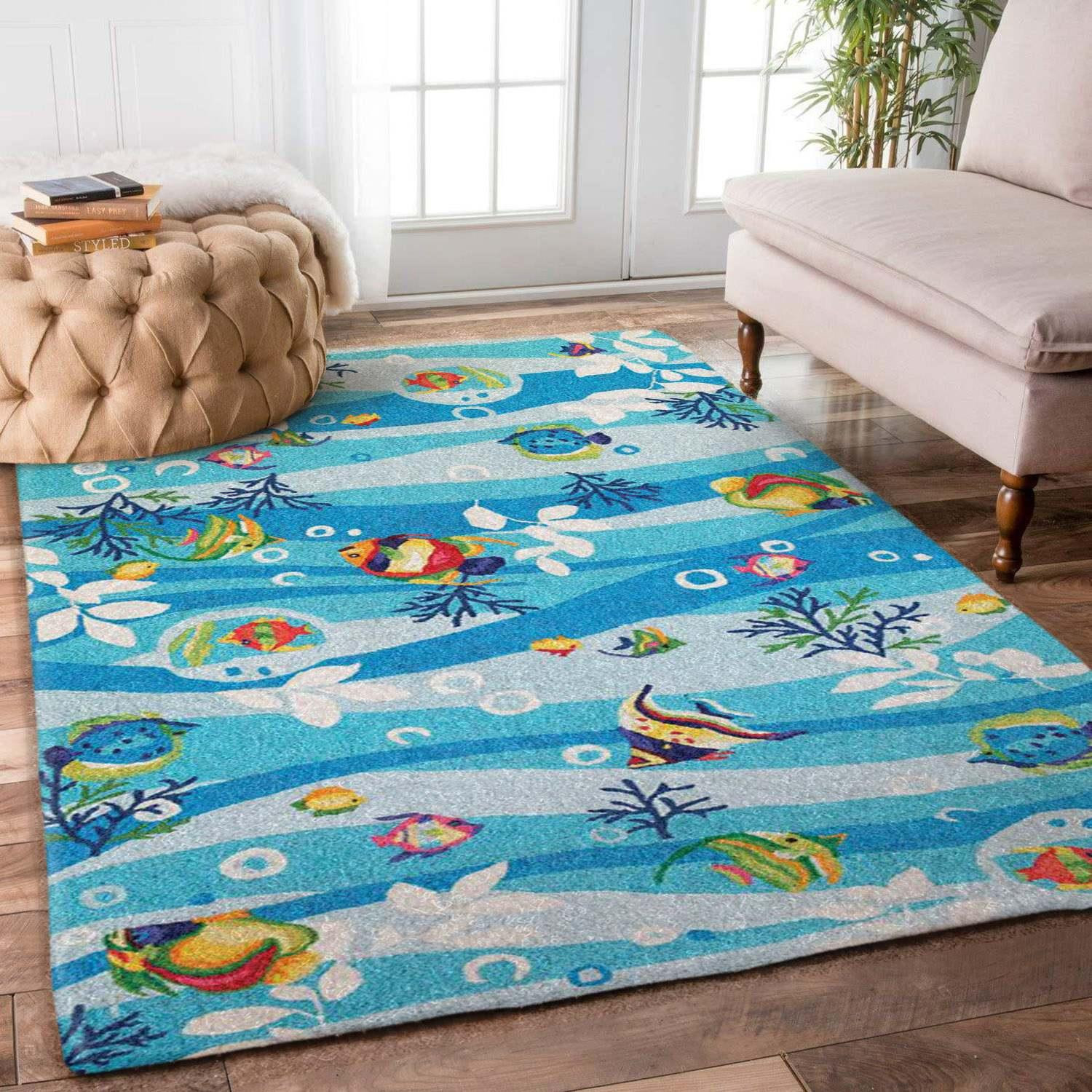 Fish Rug Chrismas Gift - Indoor Outdoor Rugs